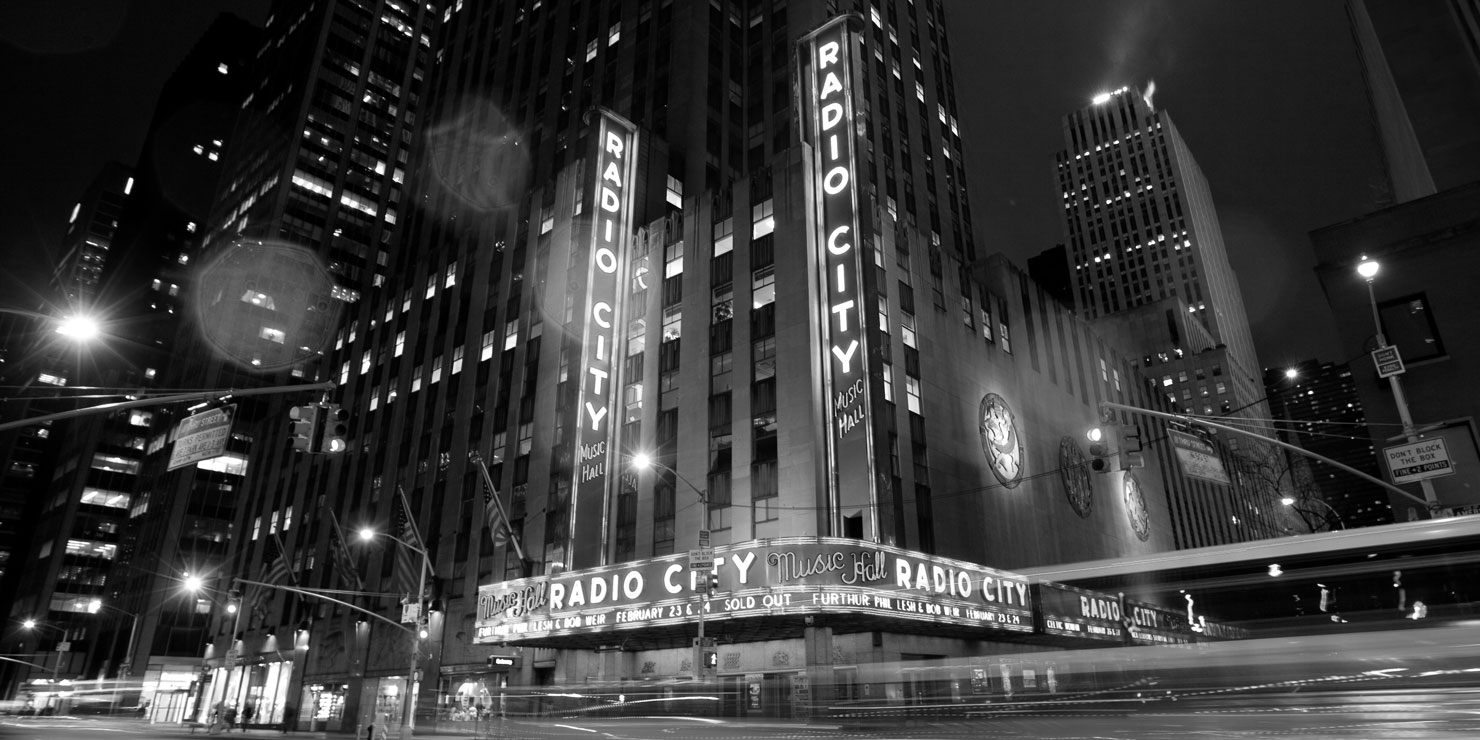 Exterior of Radio City Music Hall. Photo: Ed Schipul.