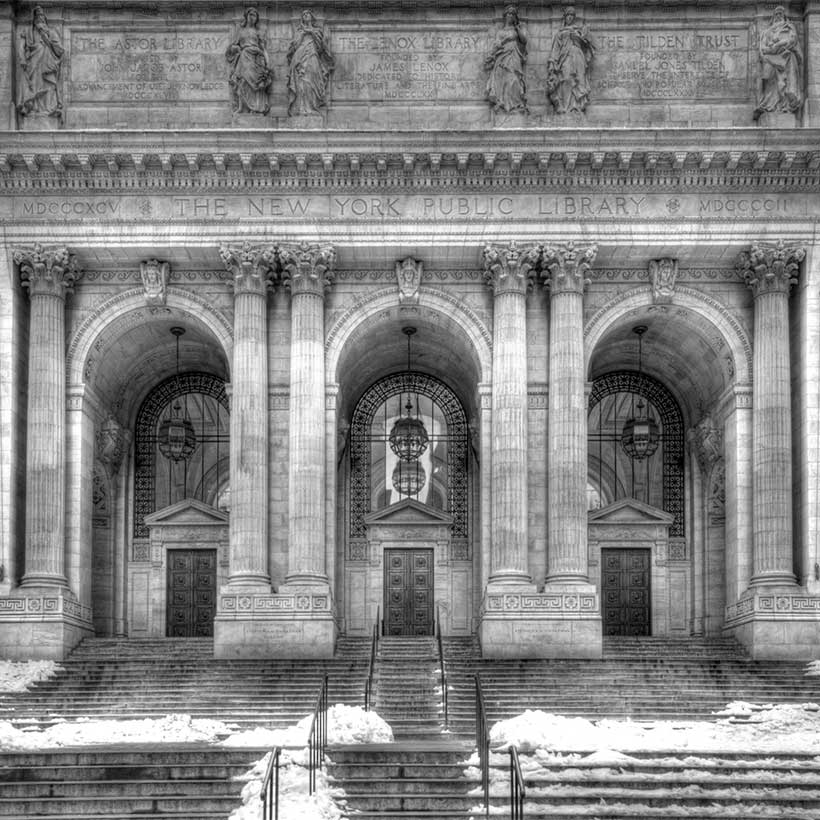 The Stephen A. Schwarzman Building of the New York Public Library. Photo: Wikimedia Commons, Bestbudbrian.