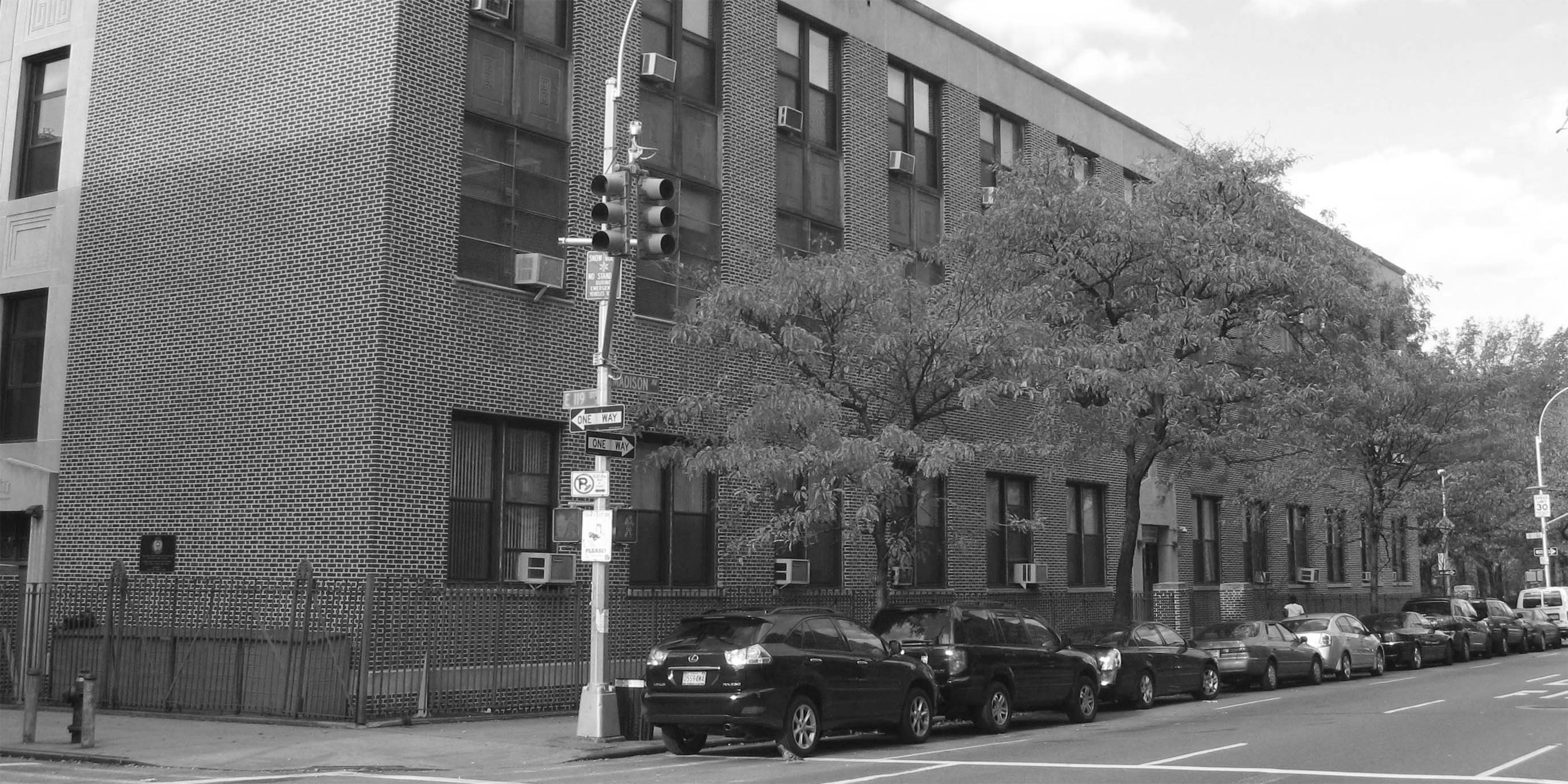 The James Fenimore Cooper School at 119th Street and Madison Avenue in East Harlem. Photo: Wikimedia Commons, Jim Henderson.