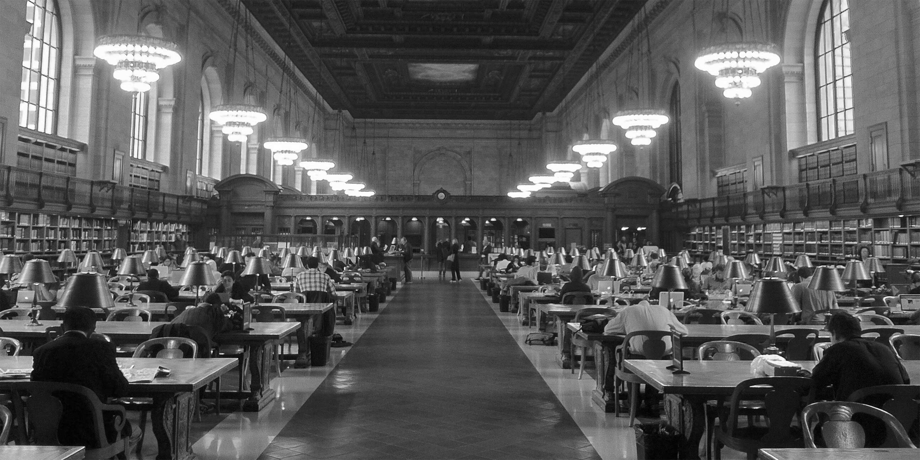 The Rose Reading Room at the New York Public Library's Stephen A. Schwarzman Building. Photo: Wikimedia Commons, Ran Yaniv Hartstein.