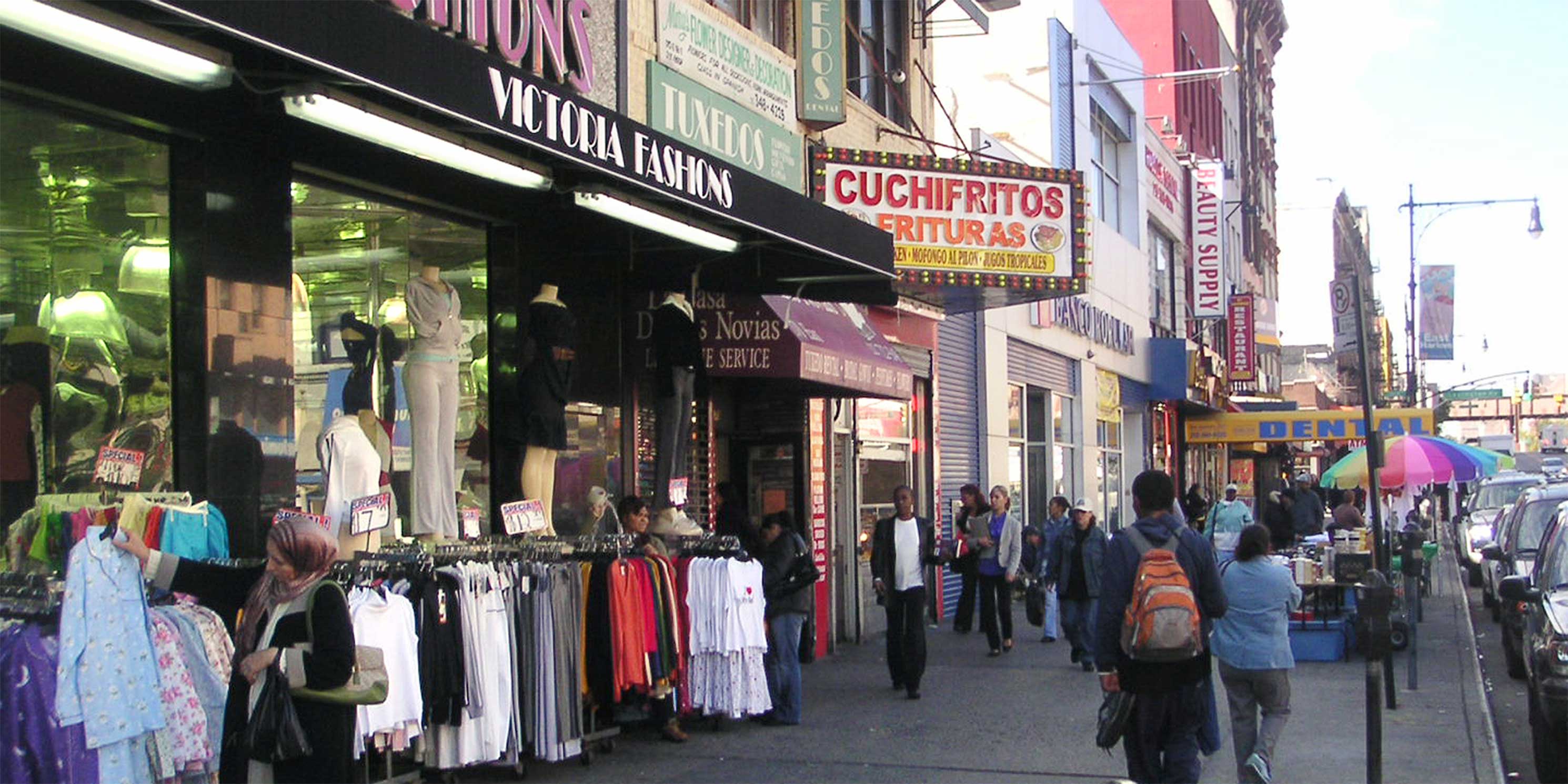 exterior of clothing store in East Harlem