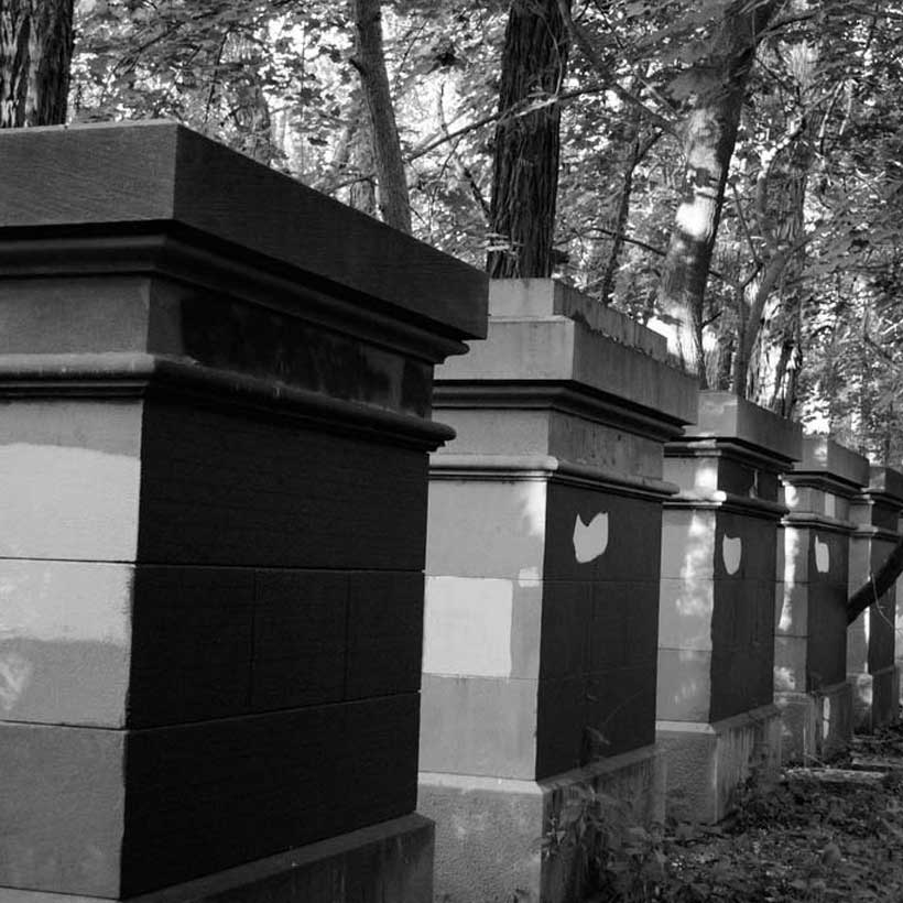 The Grand Central Stones in Van Cortlandt Park. Photo: Tatti Art Conservation.