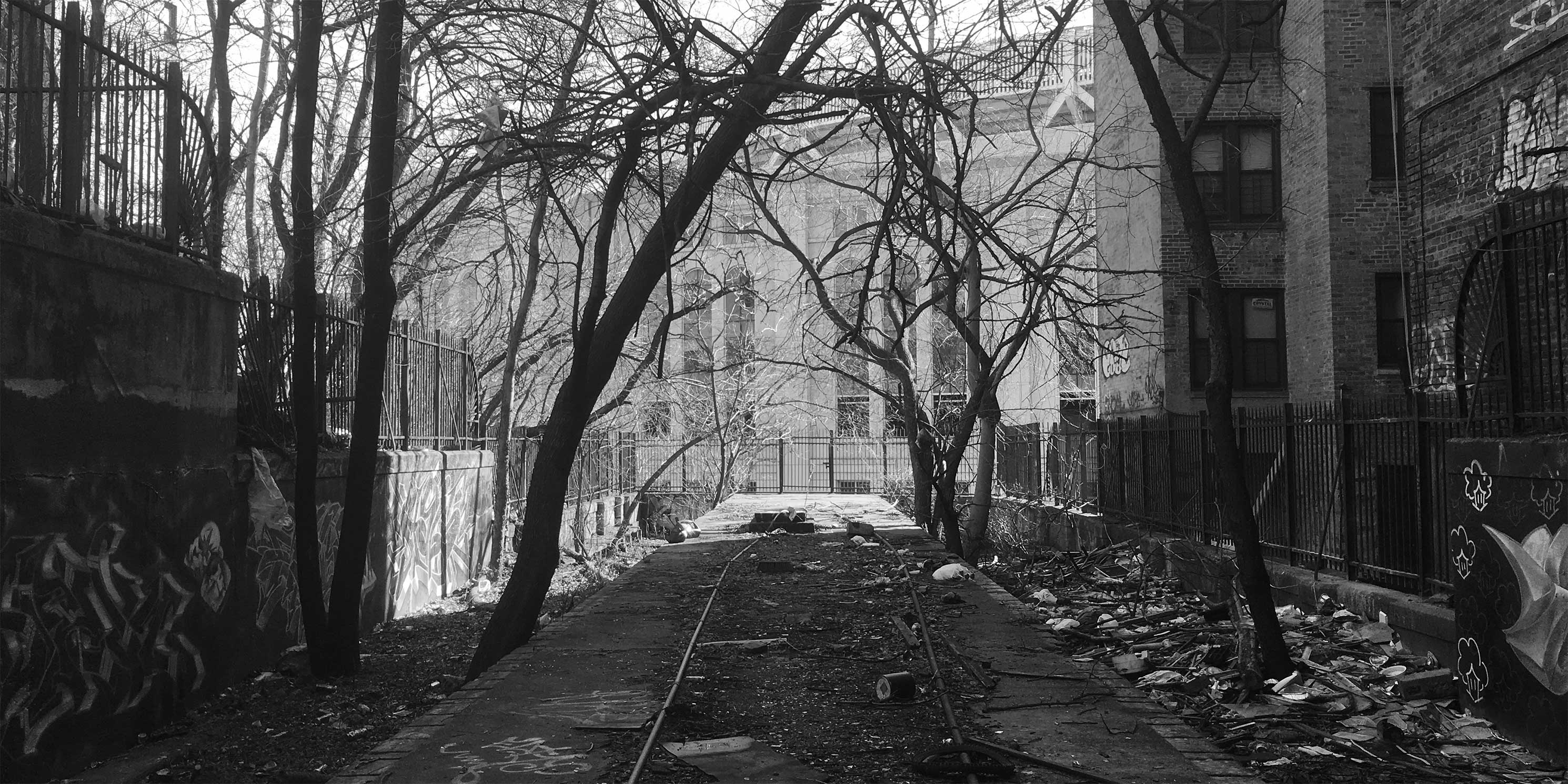 The abandoned Anderson-Jerome Avenues Station in the Highbridge neighborhood of the Bronx, facing Yankee Stadium. Photo: Wikimedia Commons, Sapphire Williams.