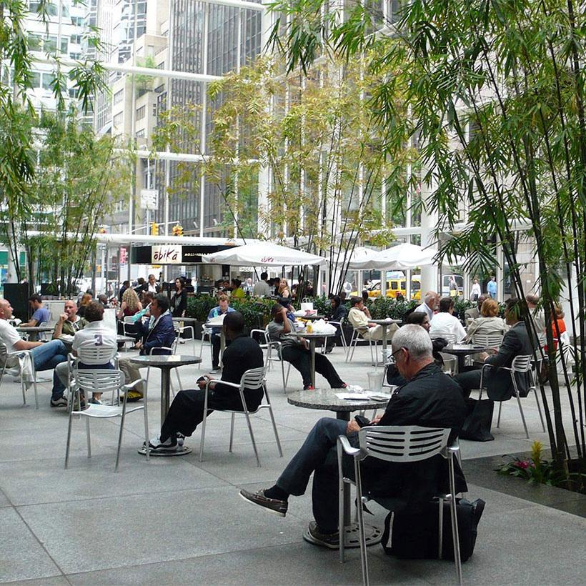 public space atrium at Trump Tower, 590 Madison Avenue