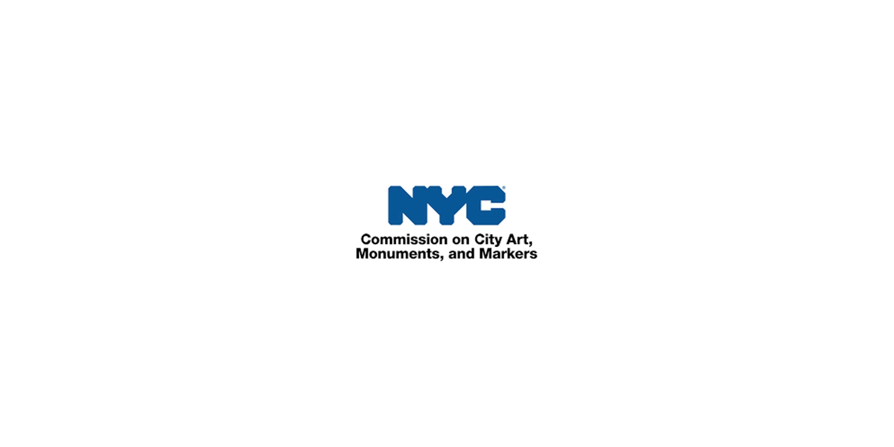 logo for New York City Commission on City Art, Monuments, and Markers