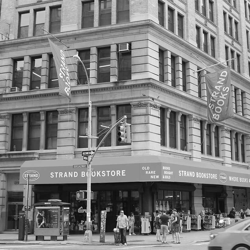 The Strand Book Store in Manhattan. Photo: Wikimedia Commons, Brianne Sperber.