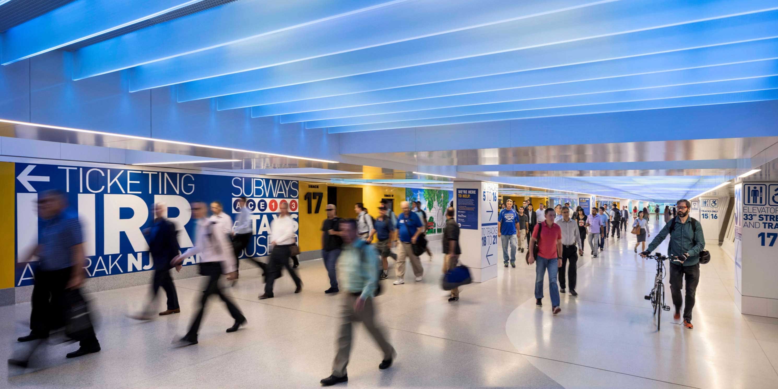 the West End Concourse in the Moynihan Train Hall