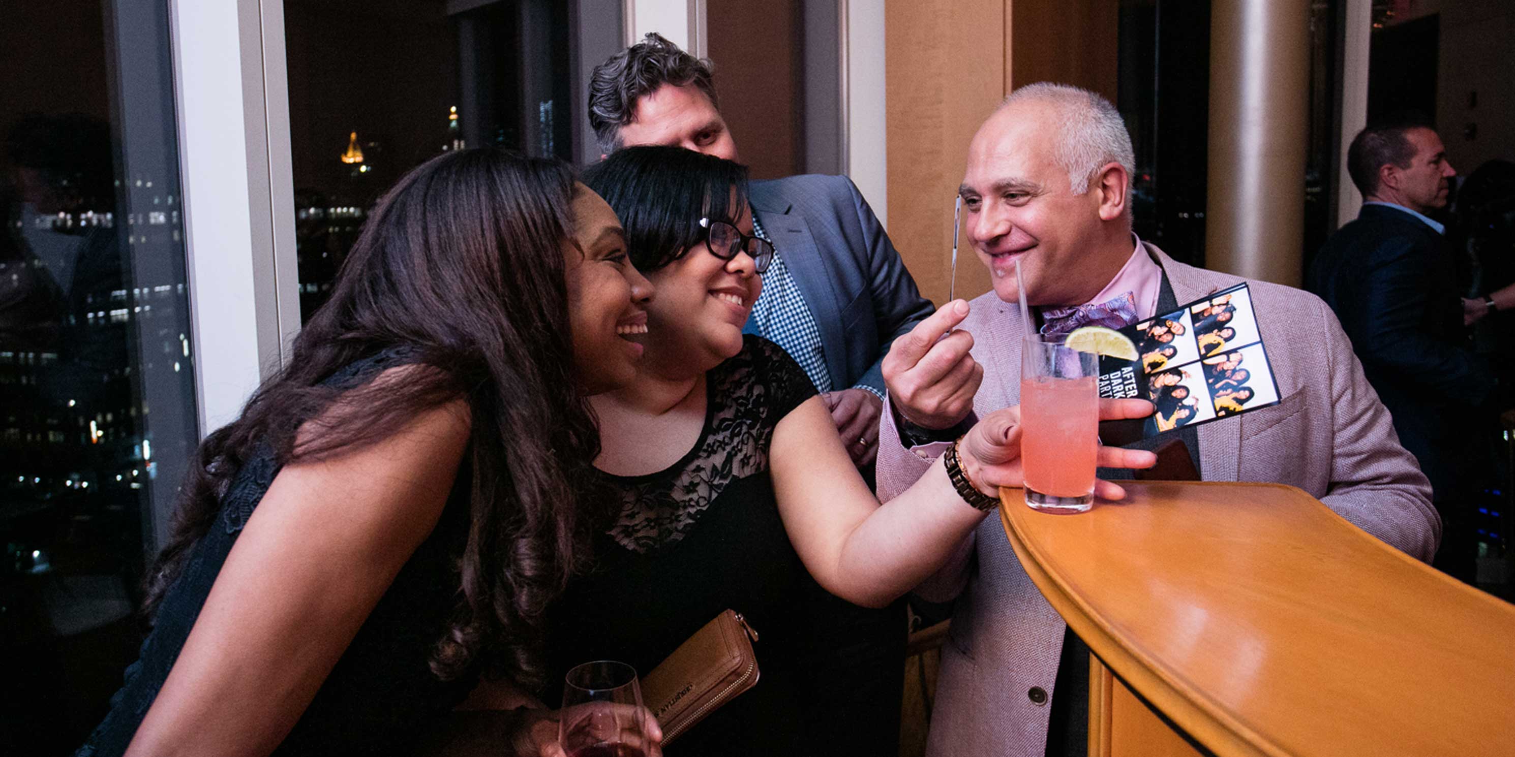 partygoers at the Municipal Art Society of New York's After Dark Party