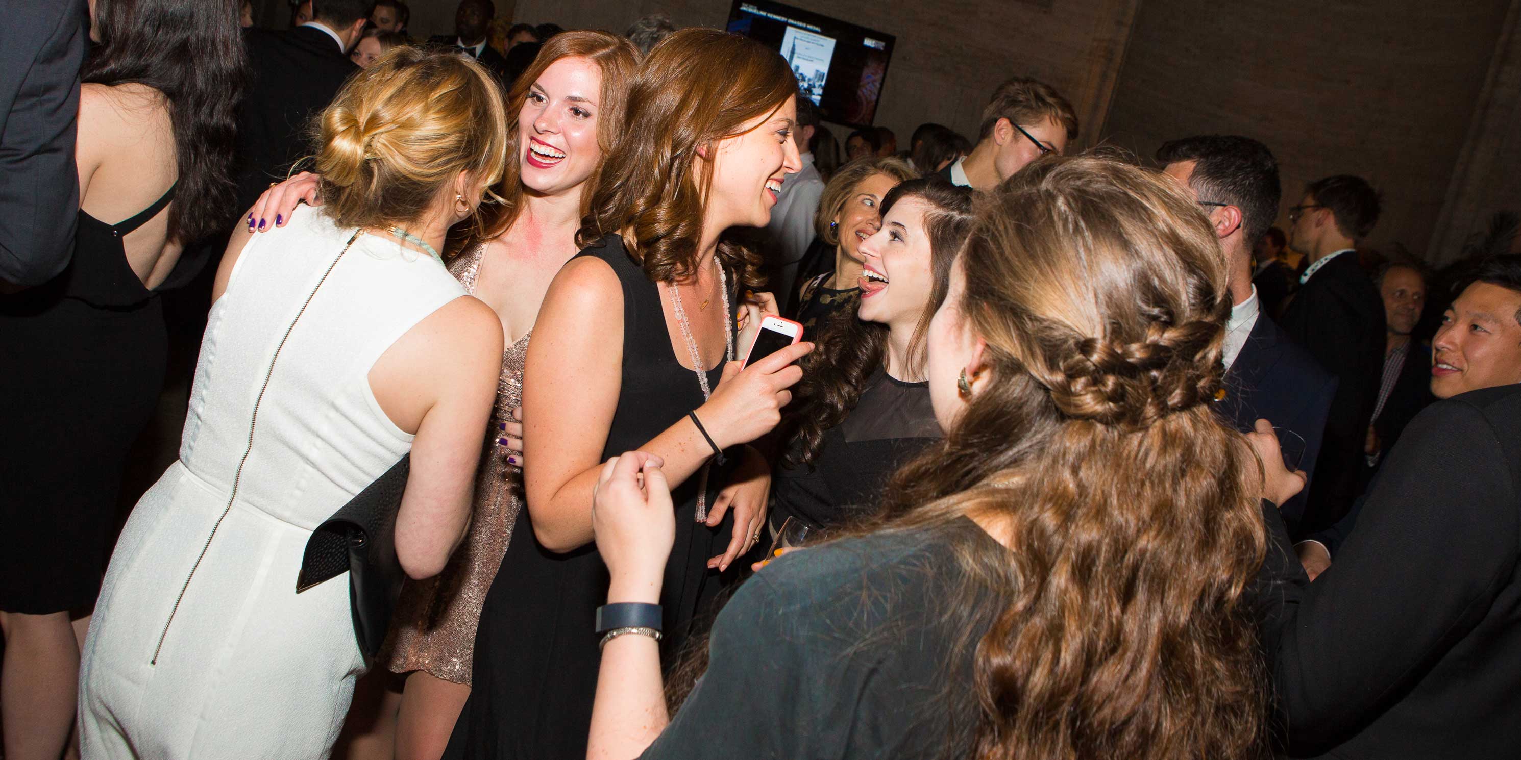 partygoers at the Municipal Art Society of New York's After Dark Party