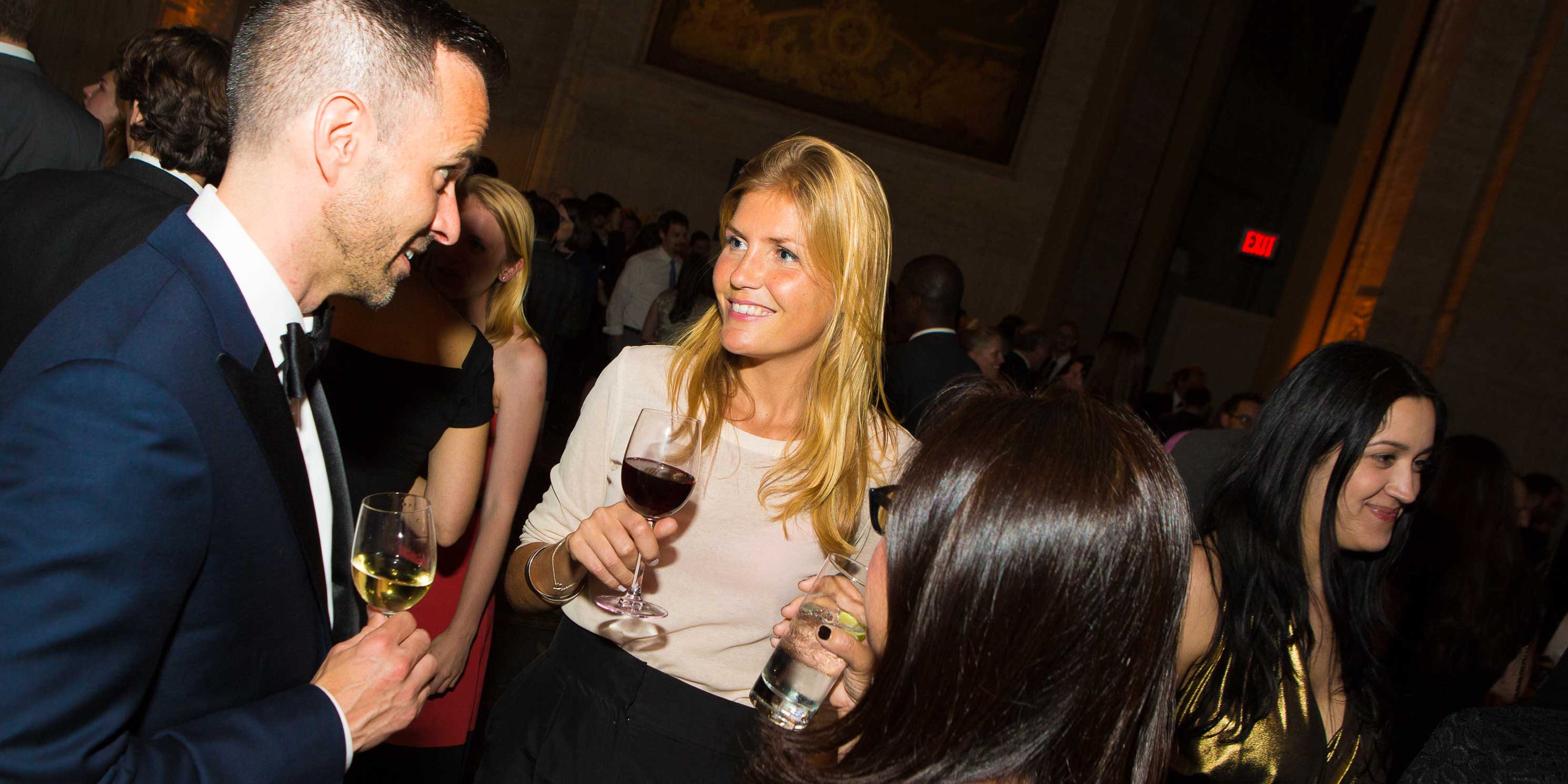 partygoers at the Municipal Art Society of New York's After Dark Party