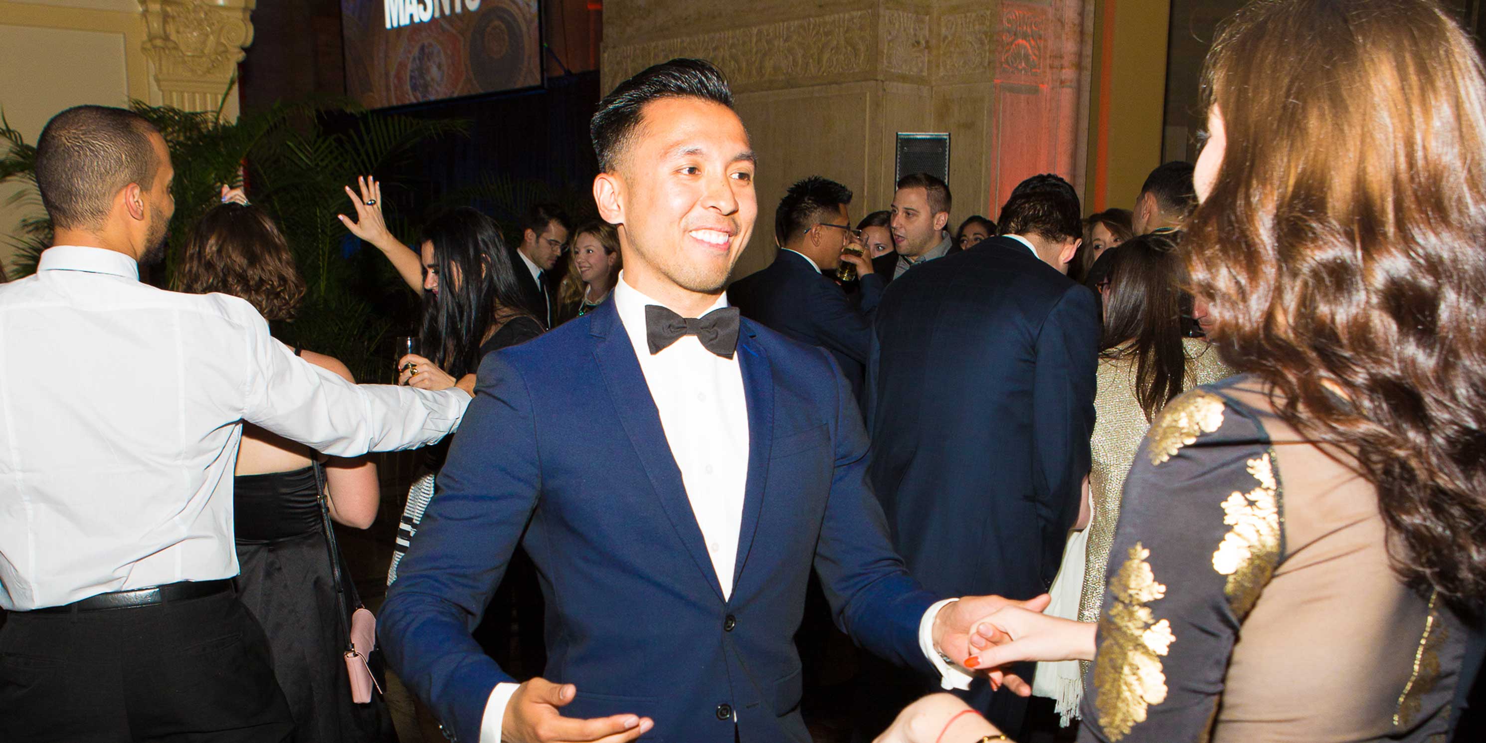 partygoers at the Municipal Art Society of New York's After Dark Party