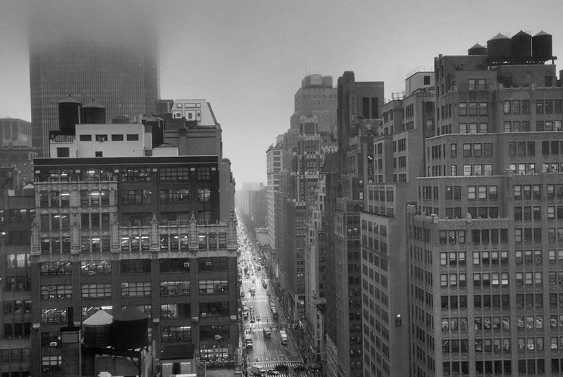 Fog in New York's Garment District on January 16, 2013. Photo: Wikimedia Commons, Jeff Turner from Grafton, West Virginia.