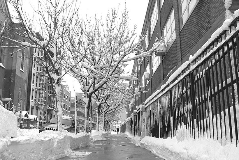 The Lower East Side of New York after the January 25th blizzard in the Northeast. Photo: Wikimedia Commons, David Shankbone.