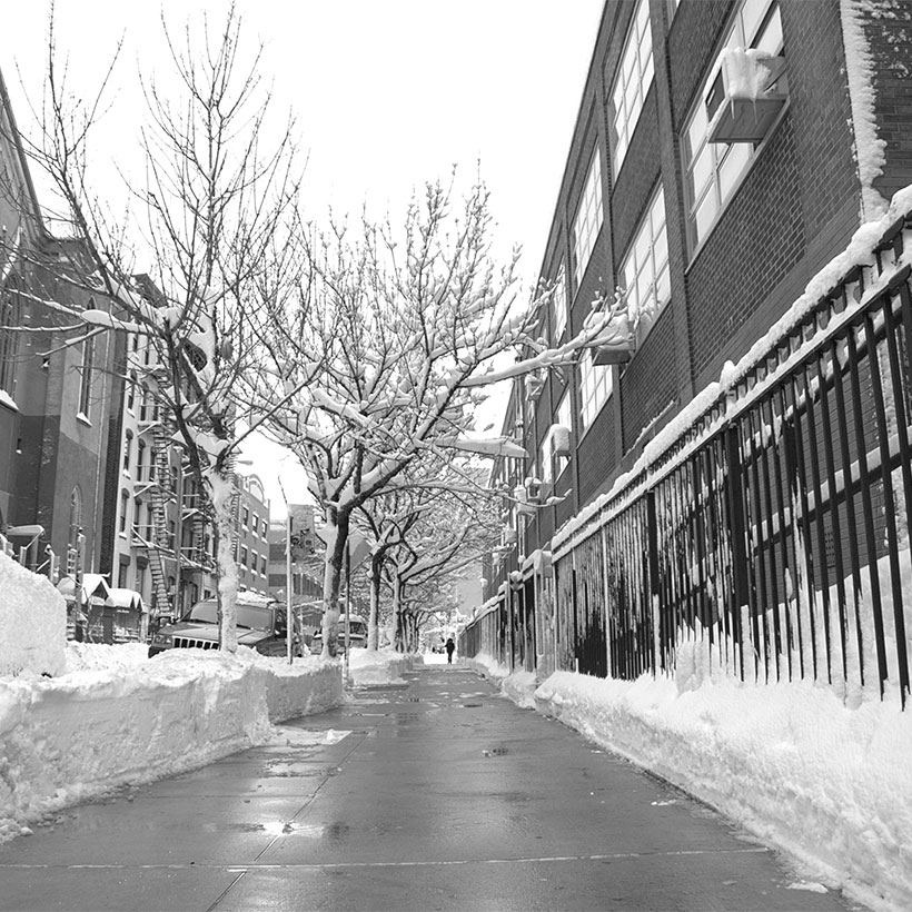 The Lower East Side of New York after the January 25th blizzard in the Northeast. Photo: Wikimedia Commons, David Shankbone.