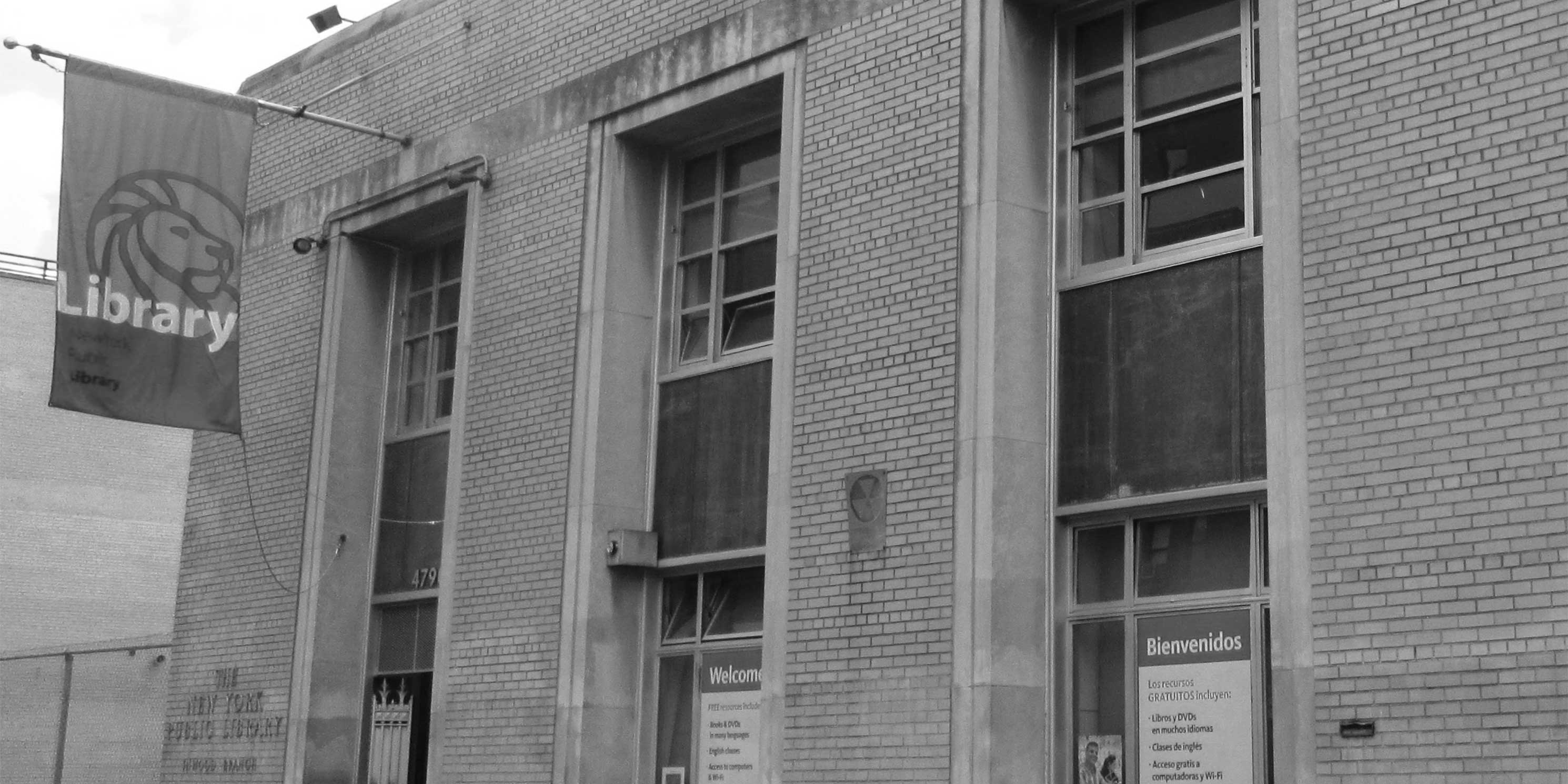 Exterior of the Inwood Branch of the New York Public Library