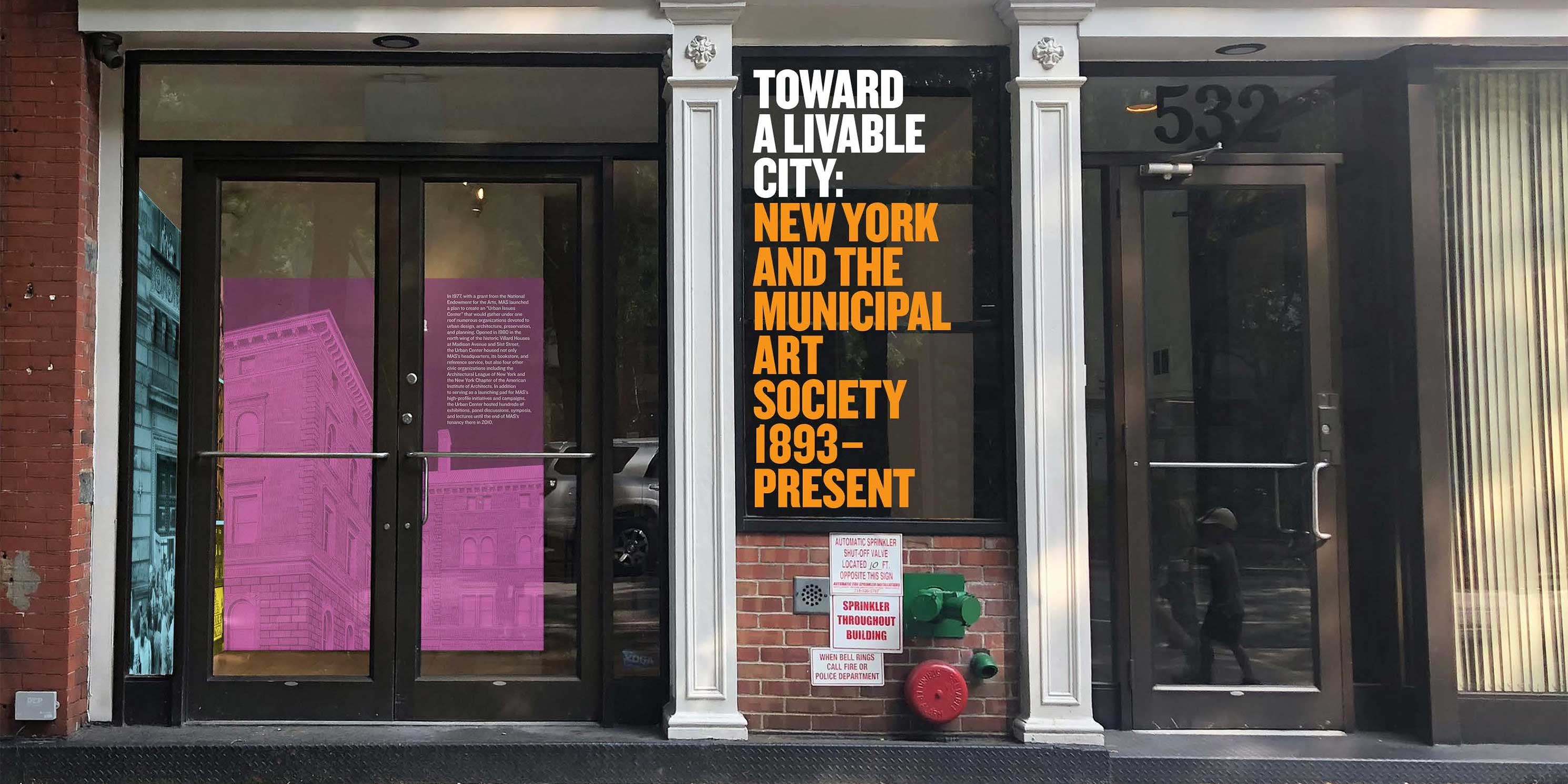 entrance to the exhibit, Toward a Livable City