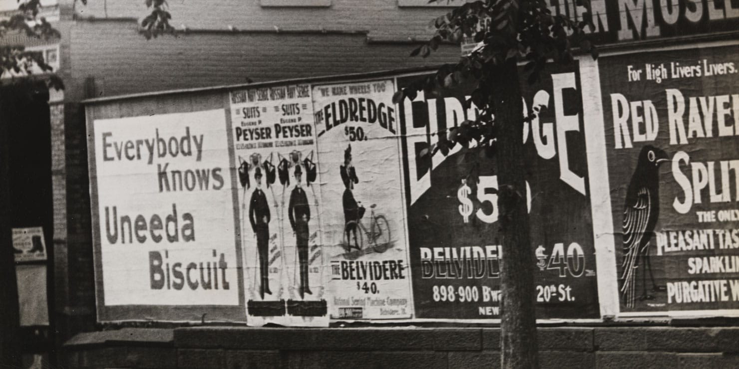 outdoor advertising signs in New York City