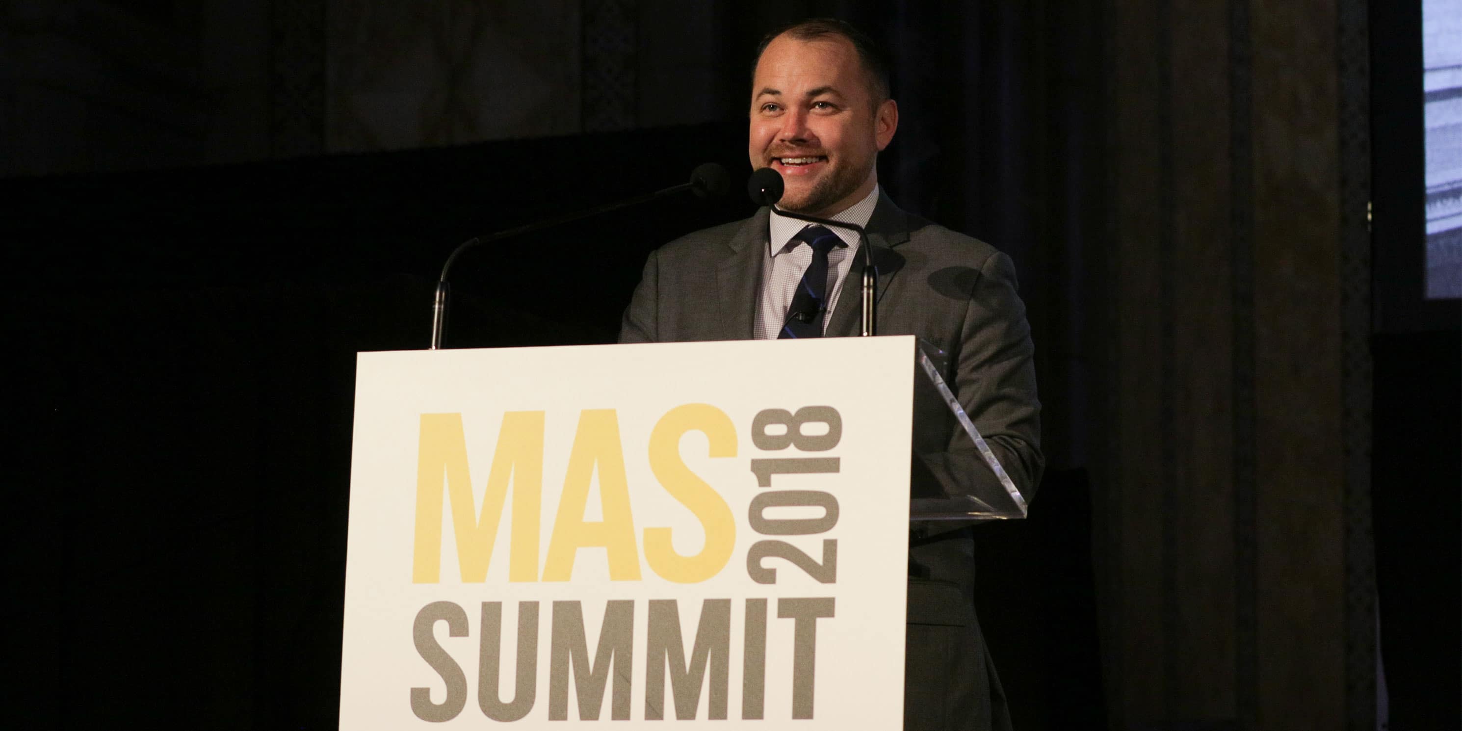 Hon. Corey Johnson speaks at the 2018 Summit