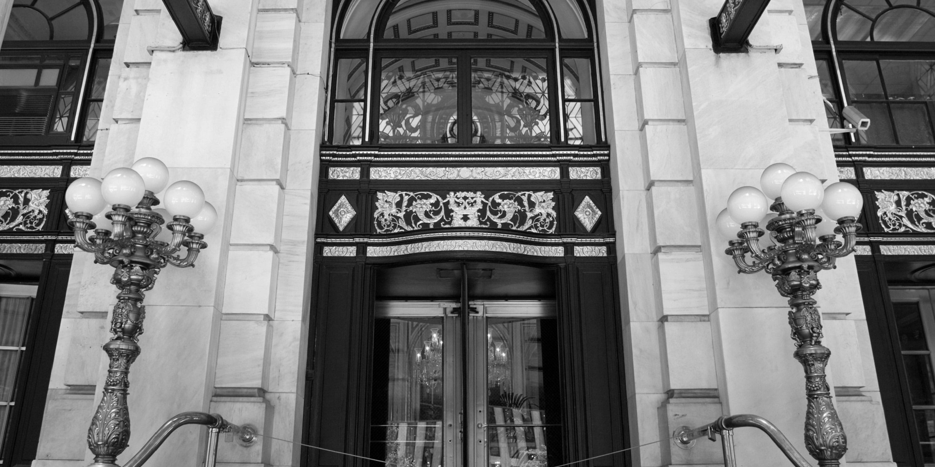 entrance to the Plaza Hotel