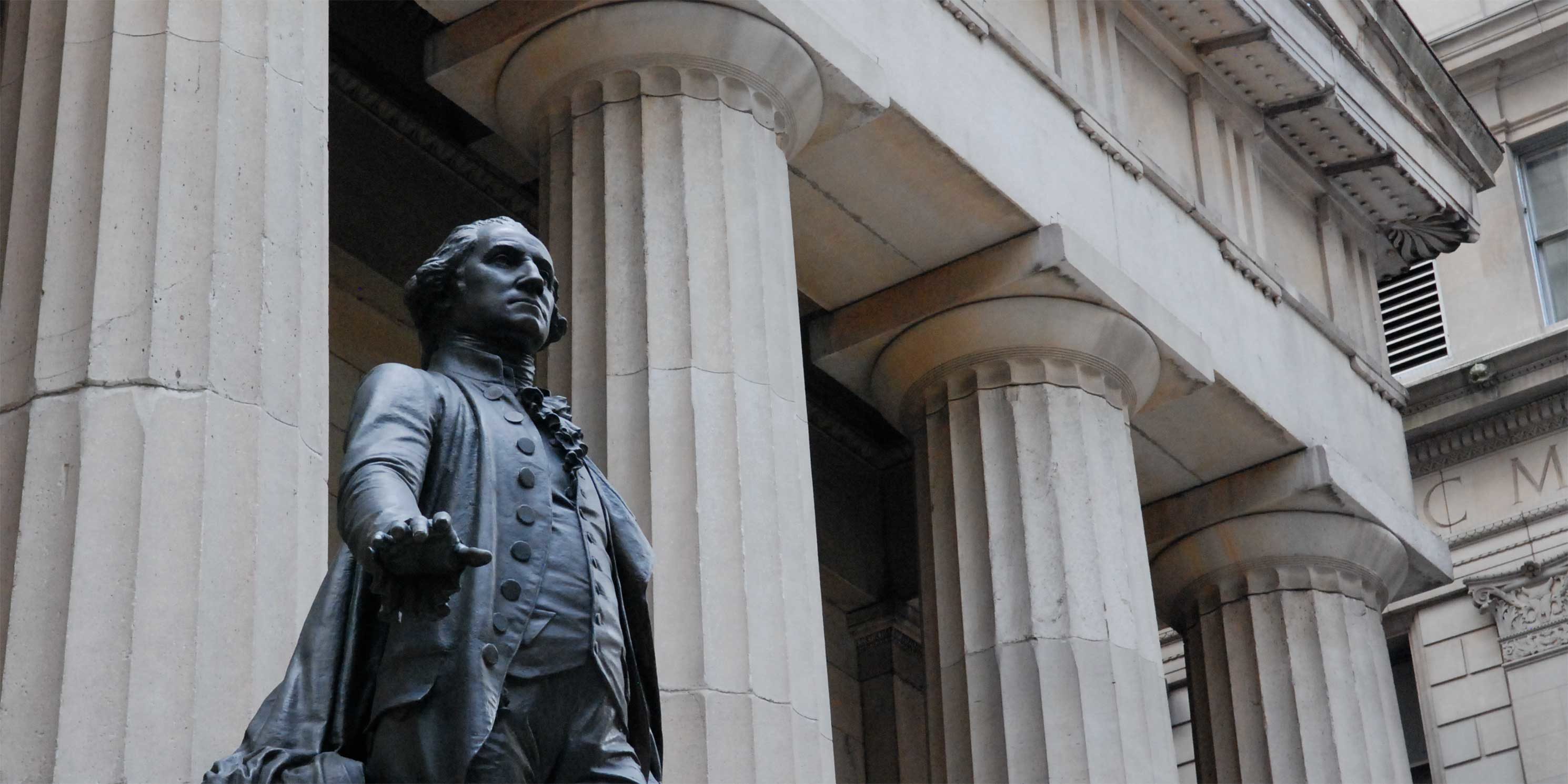 George Washington statue outside Federal Hall