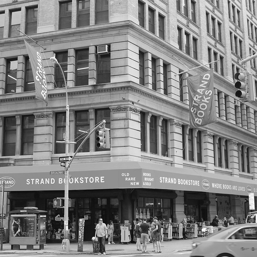 exterior of the Strand Bookstore at 826 Broadway