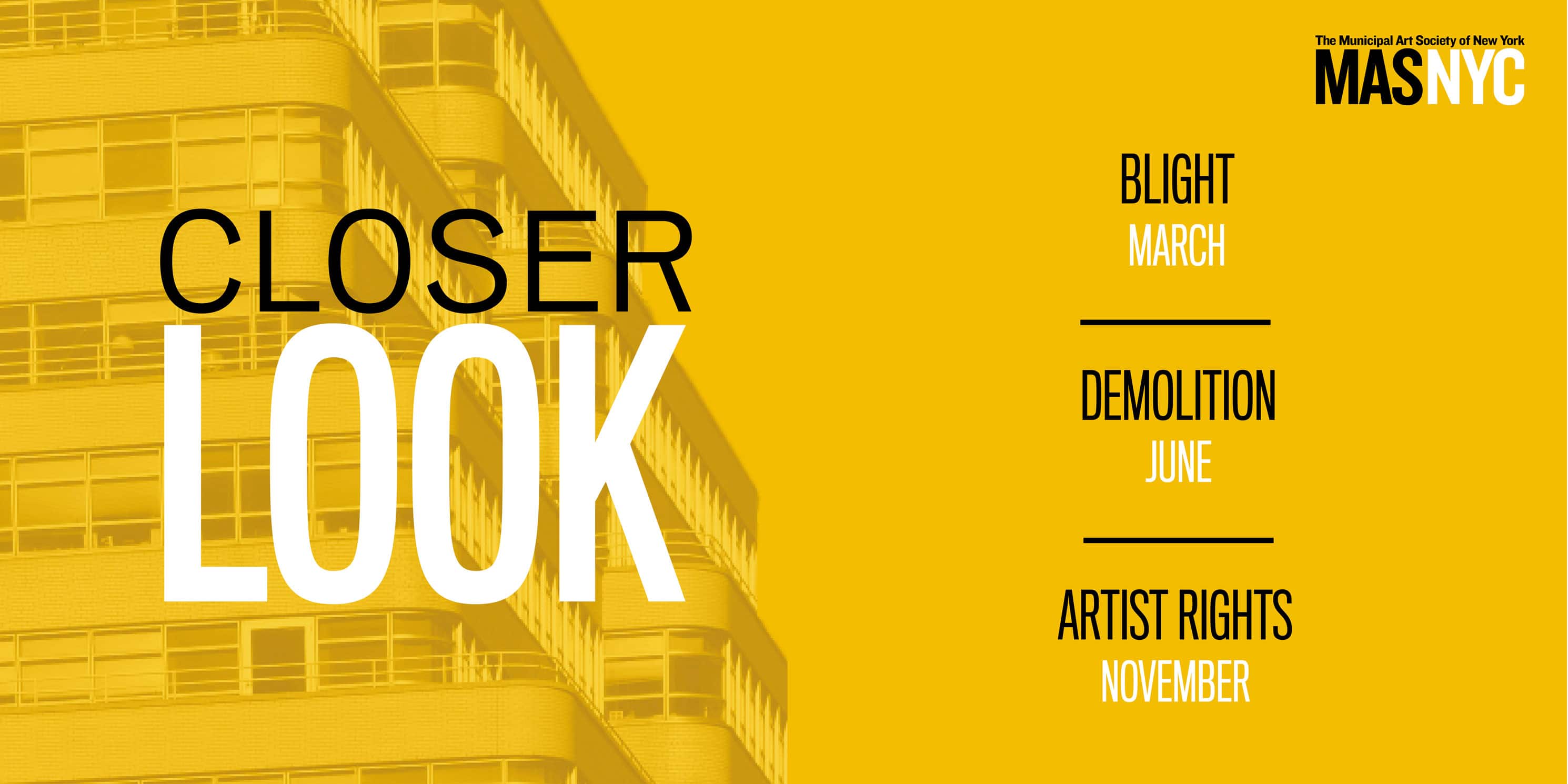 advertisement for Closer Look series