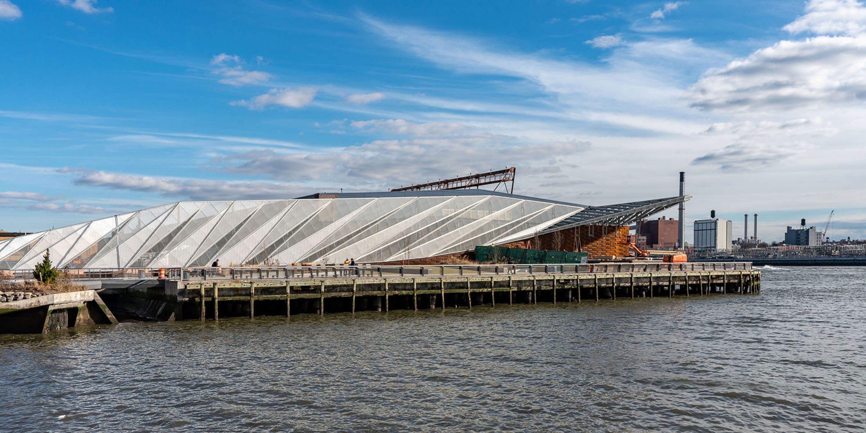 the renovated Pier 35 in Manhattan