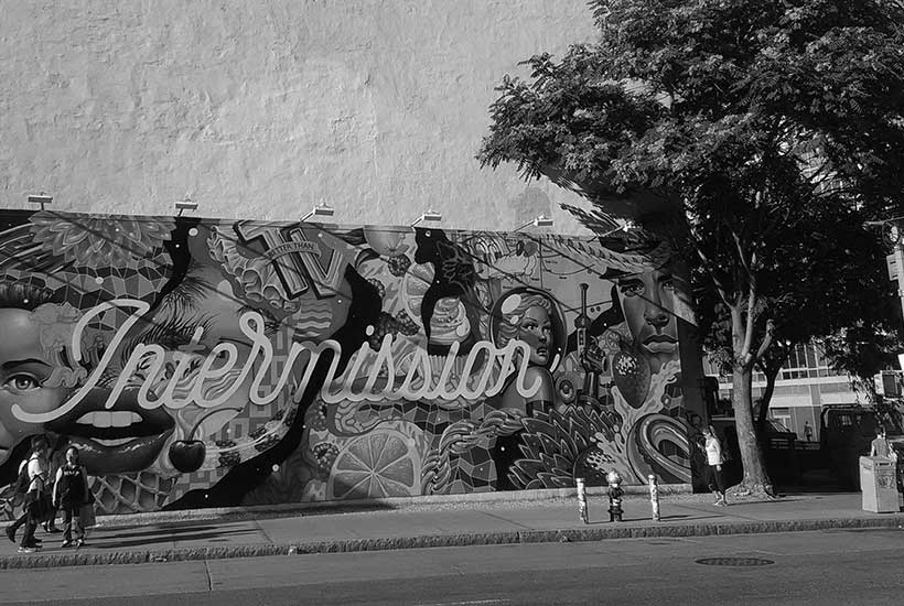 outdoor mural in the Lower East Side