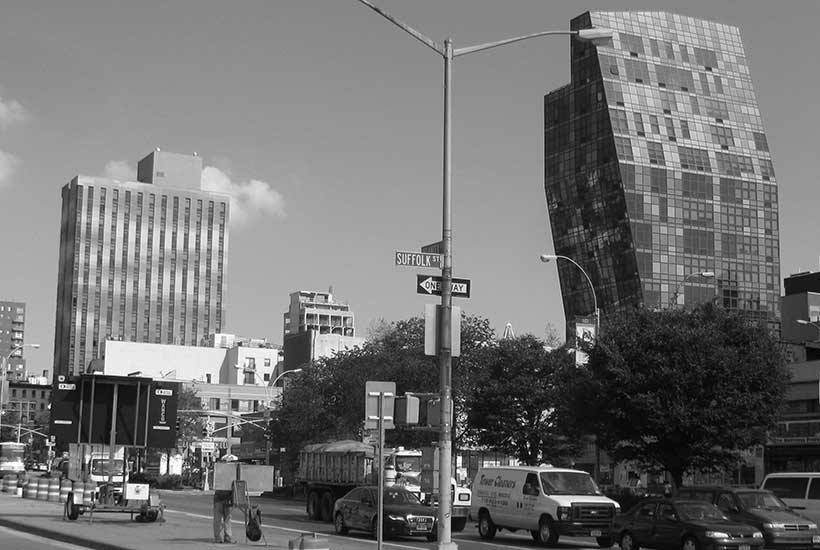 intersection of Delancey Street and Suffolk Street