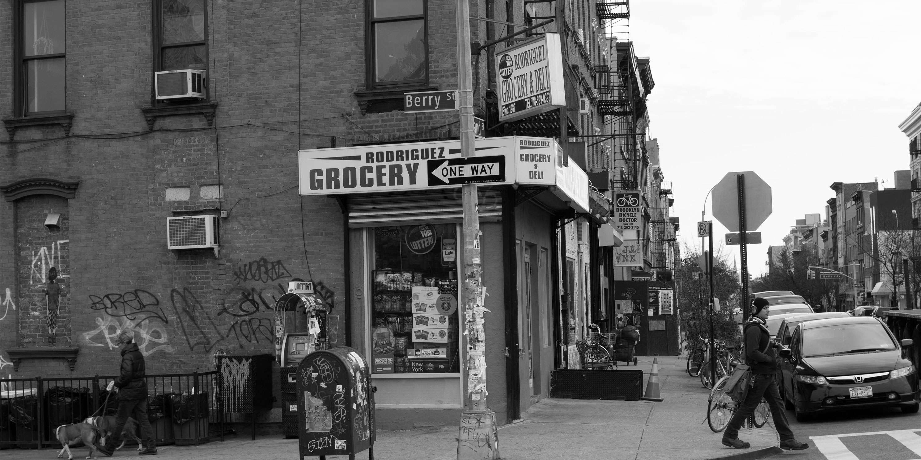 Corner grocery store in Williamsburg, Brooklyn