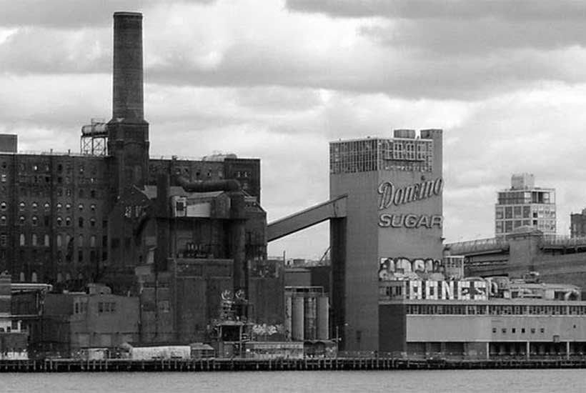 exterior of the Domino Sugar refinery