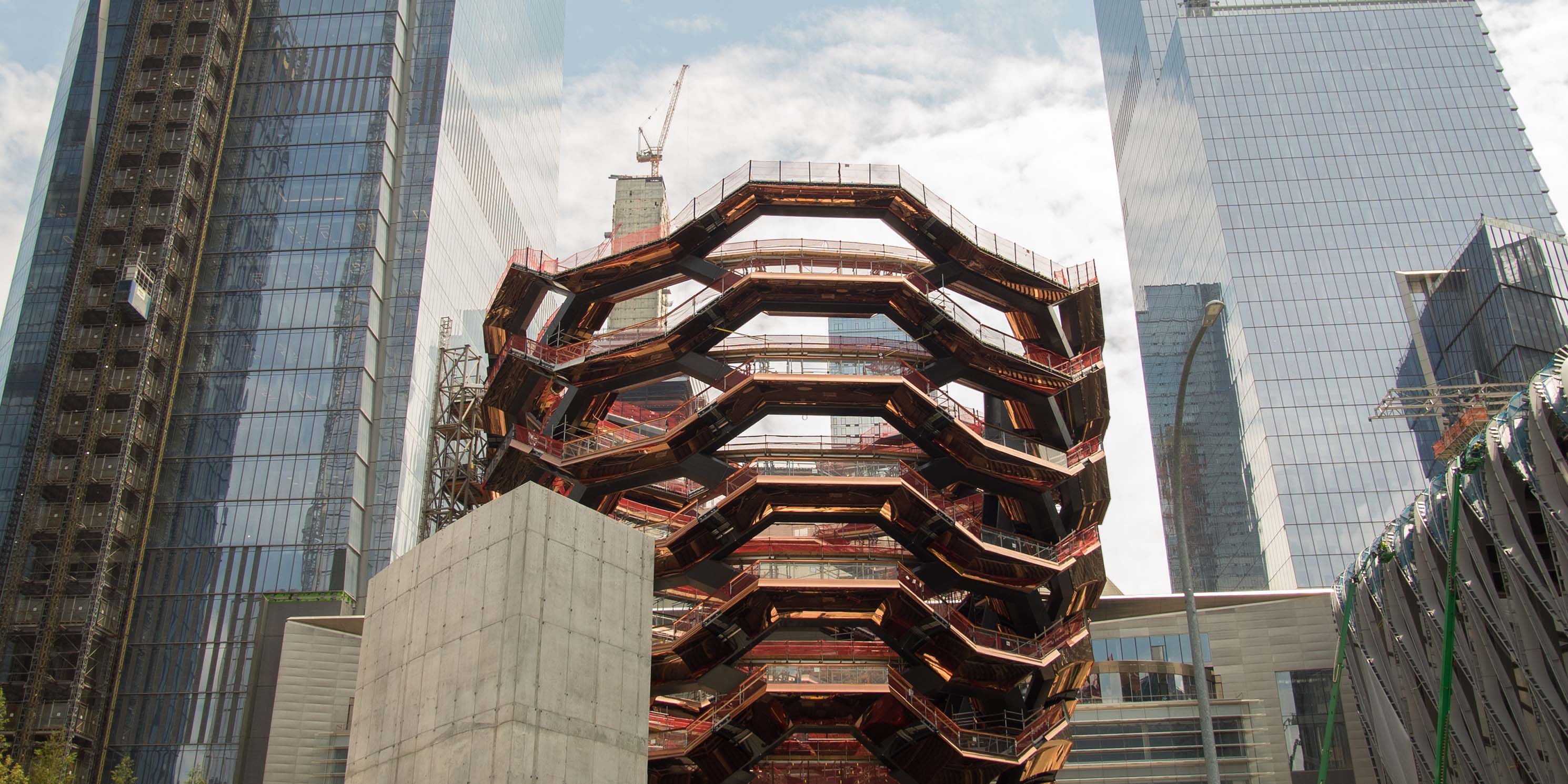 The 'Vessel' under construction in Hudson Yards