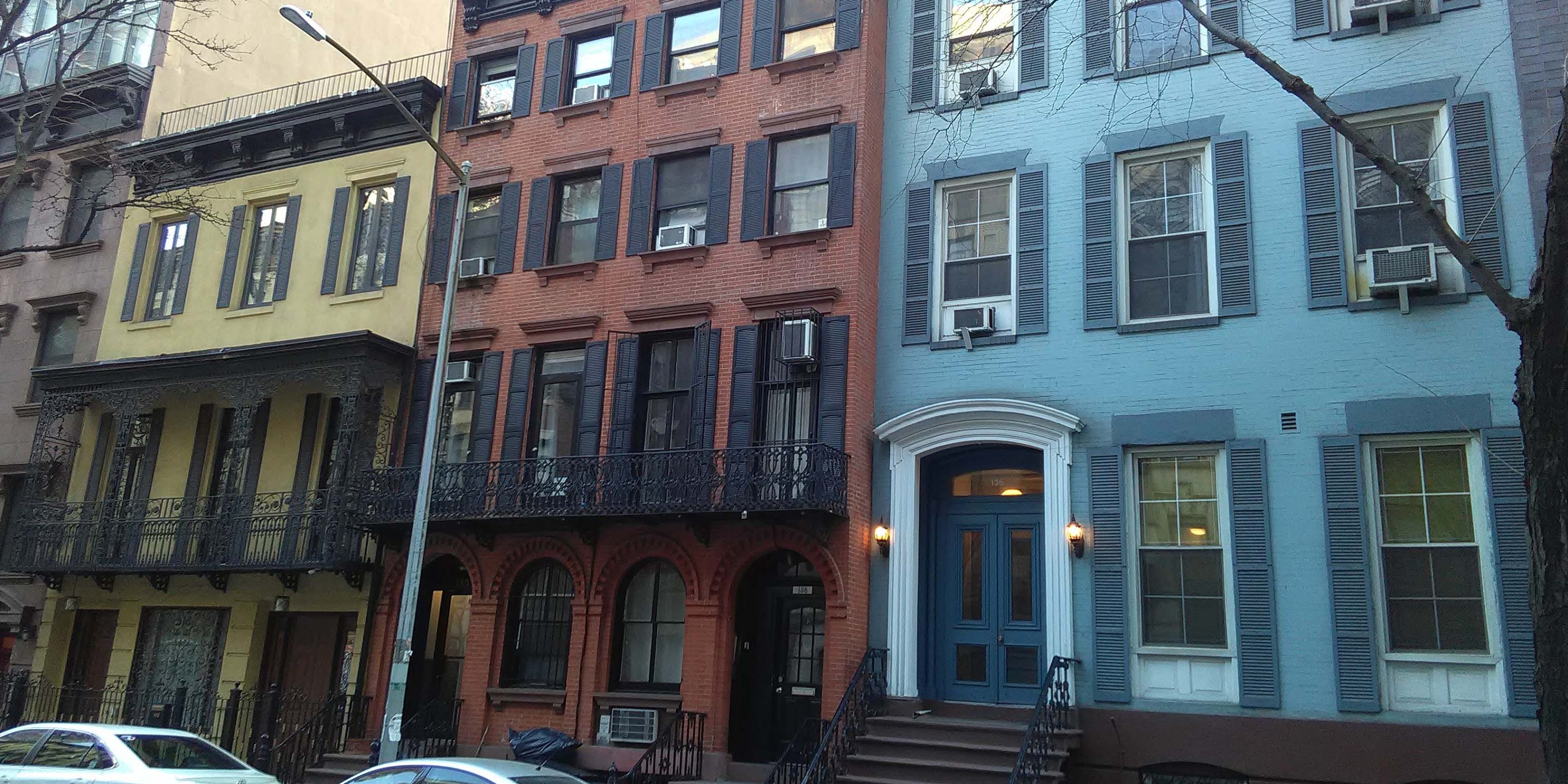 Exterior of brick homes in Rose Hill