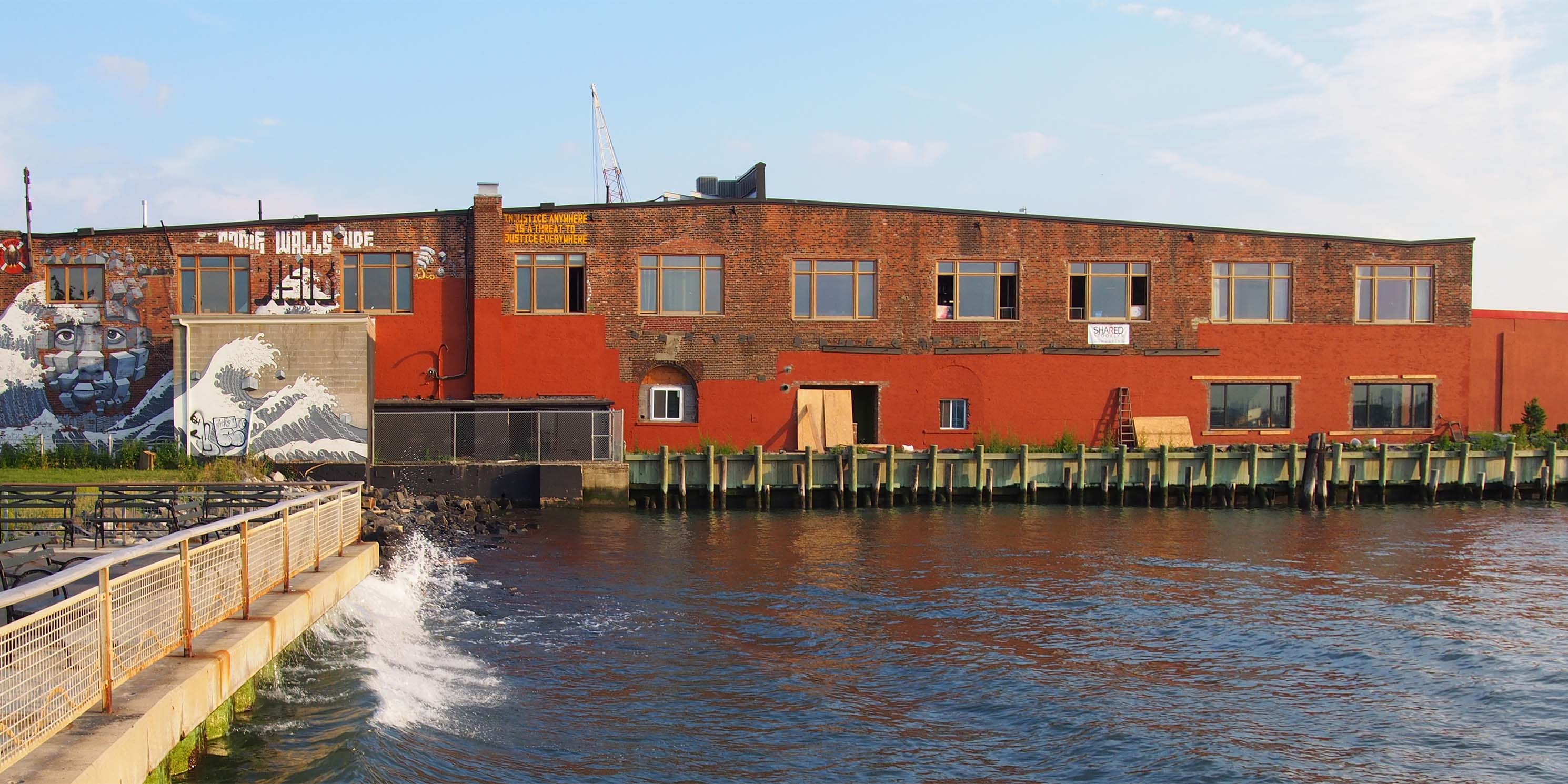 Water view of 185 Van Dyke Street Red Hook