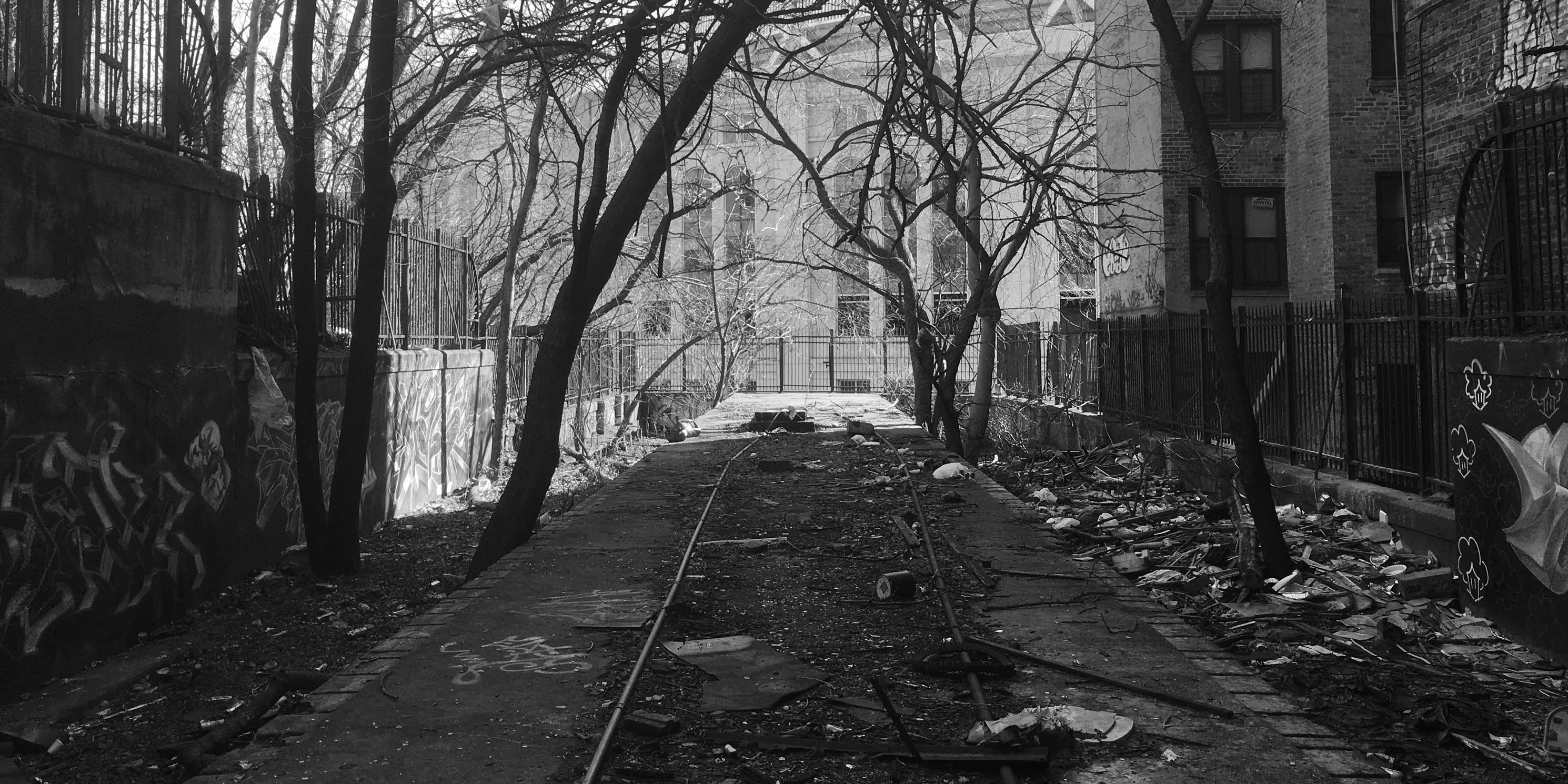 abandoned Anderson-Jerome Avenues Station in the Highbridge neighborhood of the Bronx