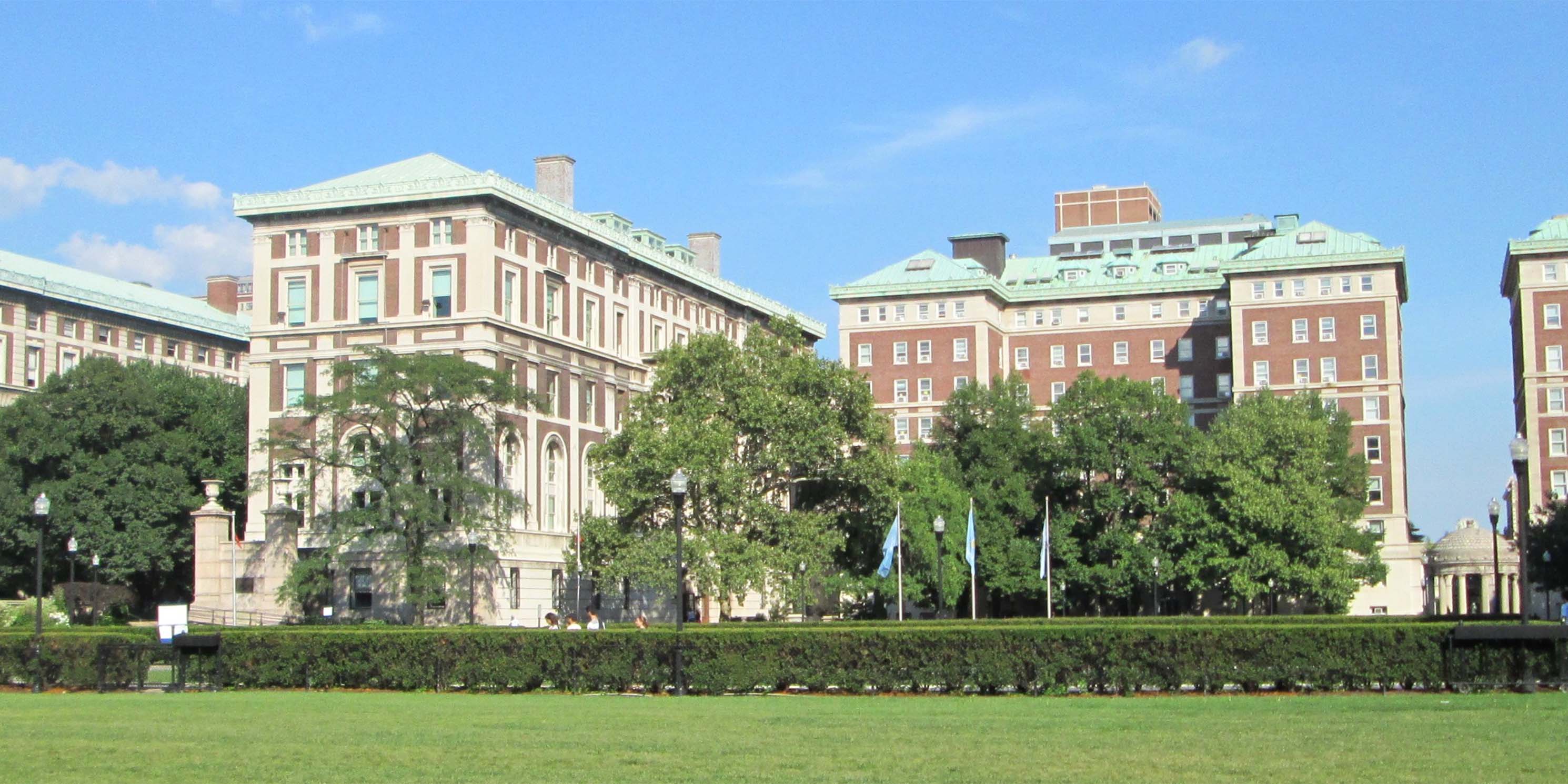 lawn and buildings at Columbia University