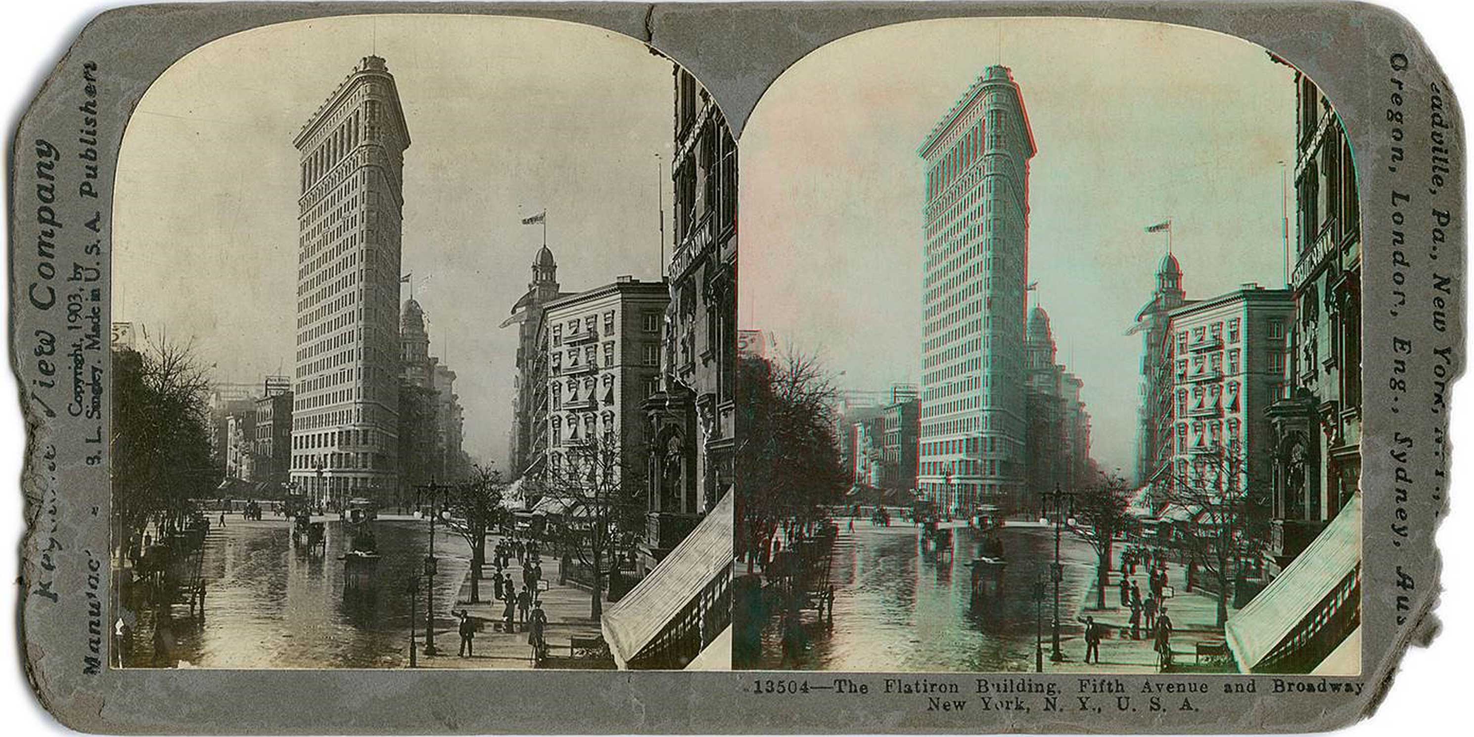 A Stereopticon 3-D Time Machine of the Madison Square