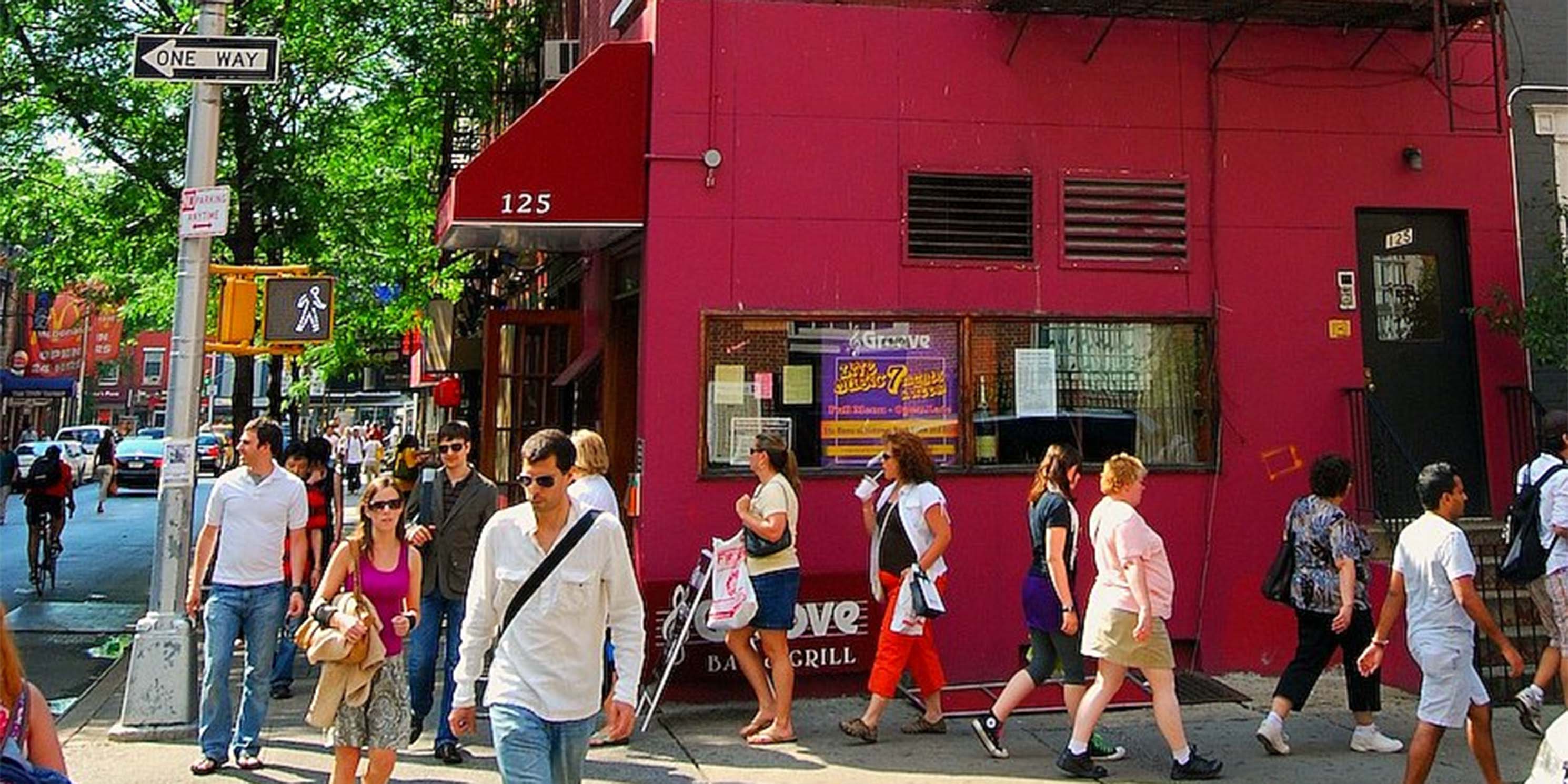 Outside of the Groove Bar and Grill in Lower West Side