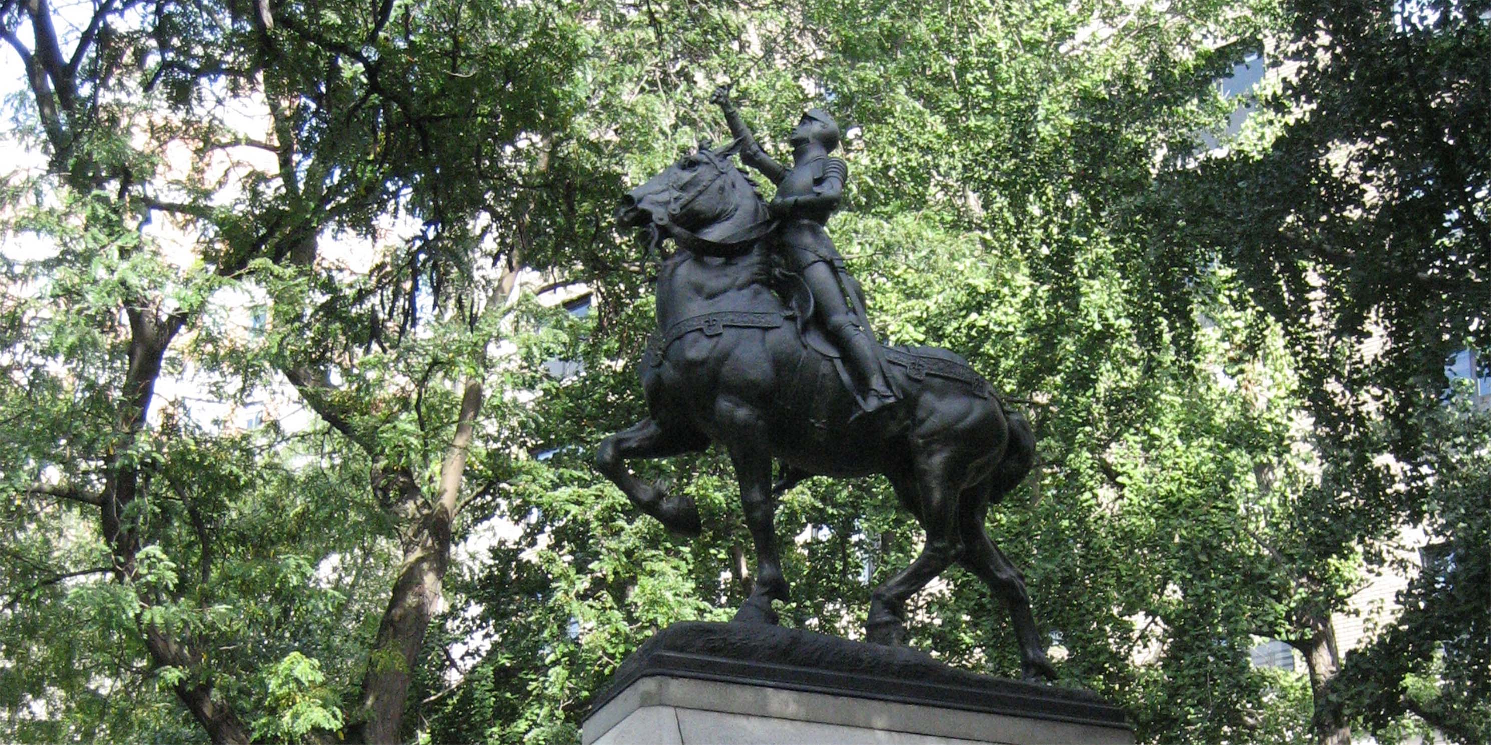 Joan of Arc Statue in Riverside Park