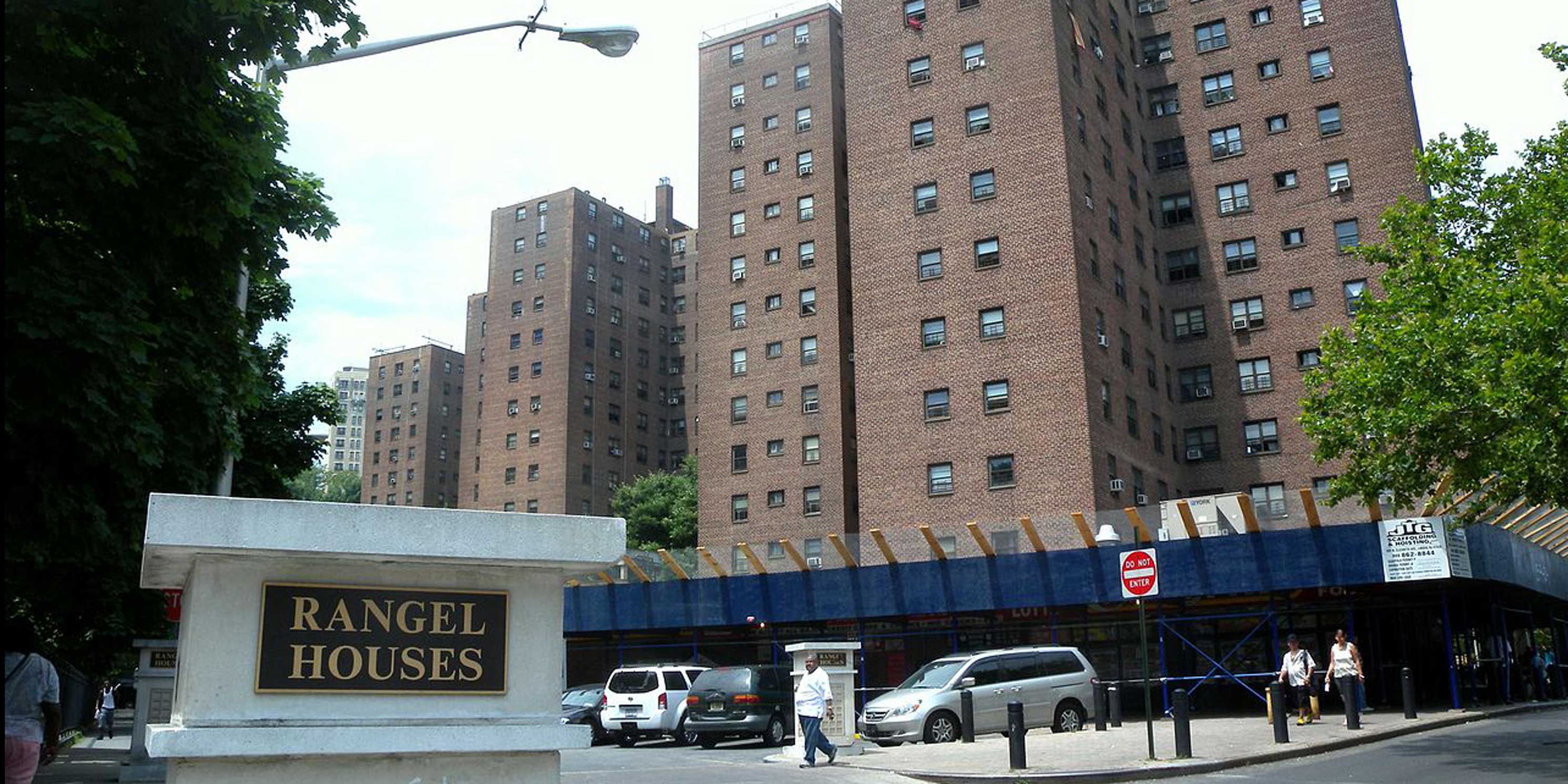 exterior of the New York City Housing Authority's Rangel Houses
