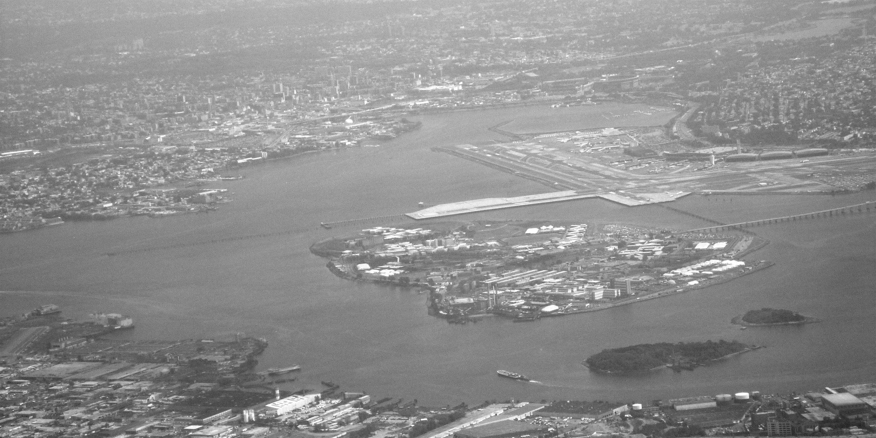 Aerial view of Riker's Island