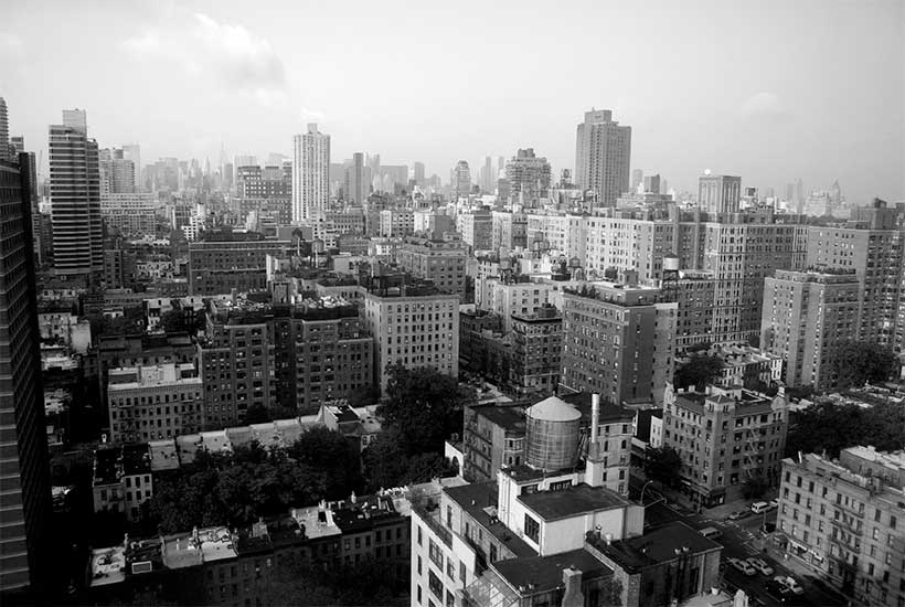 Buildings of the Upper East Side as seen from a high floor