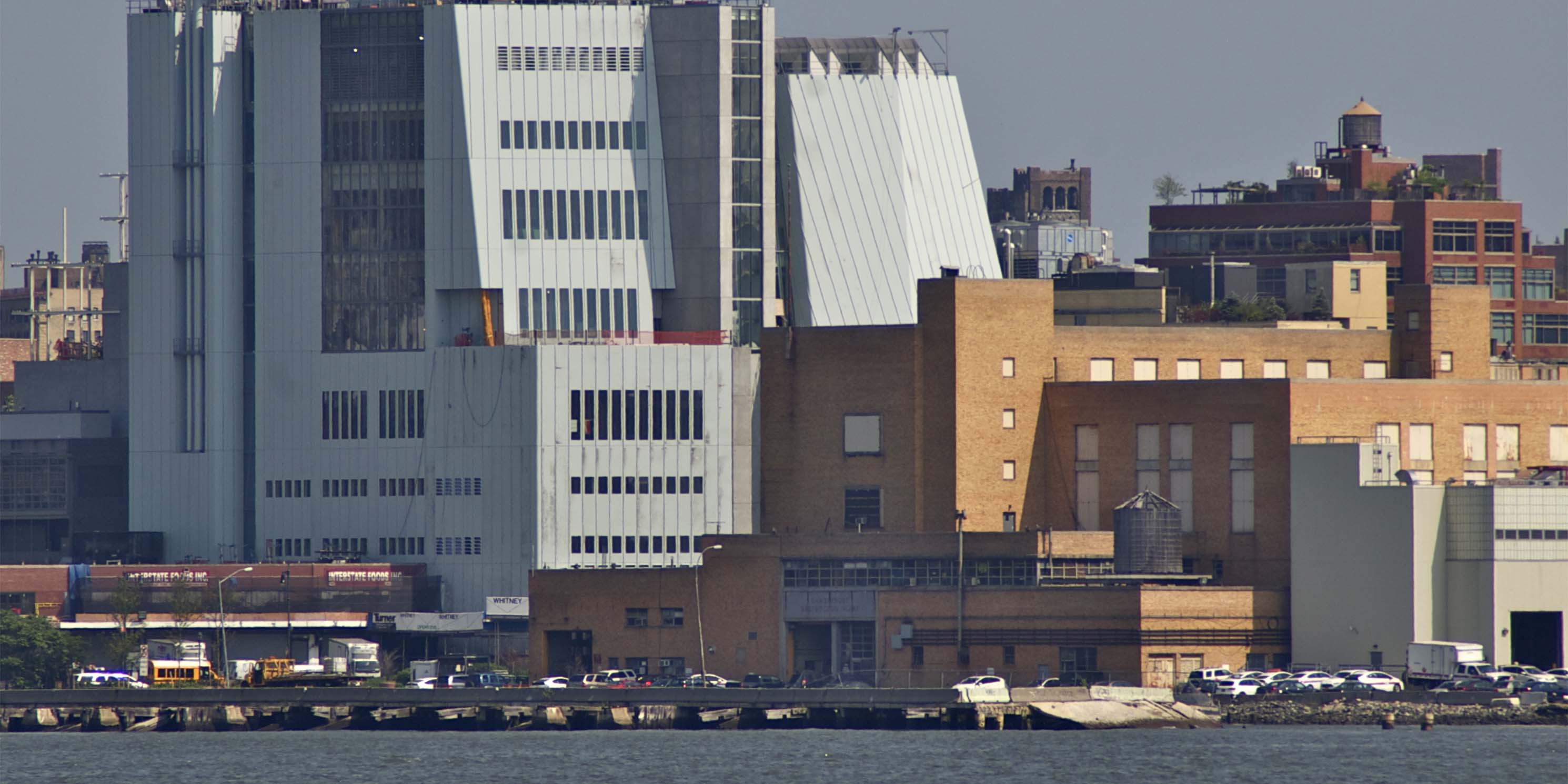 view of The Whitney Museum of Art from the Hudson River