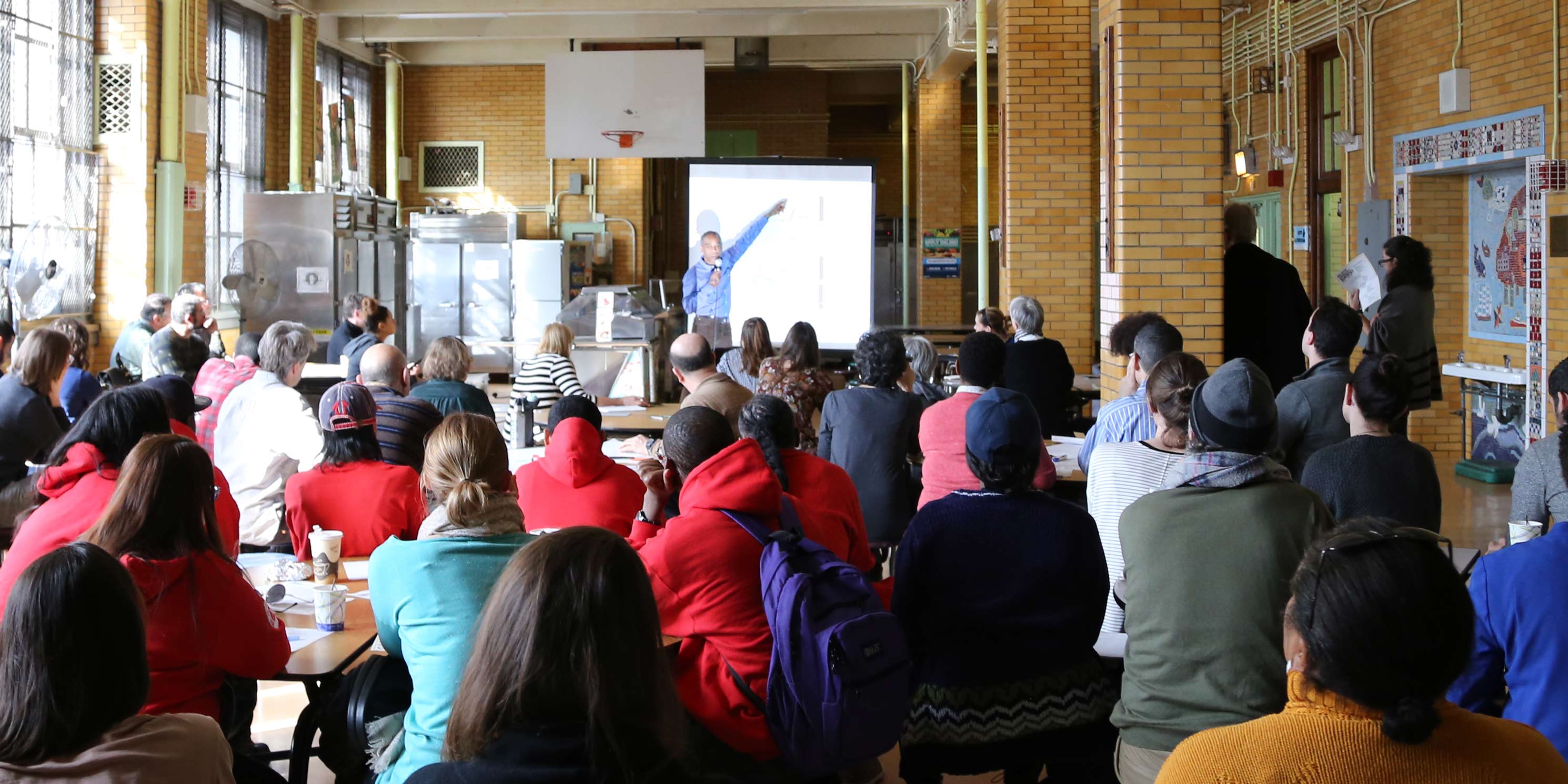 speaker and audience at workshop