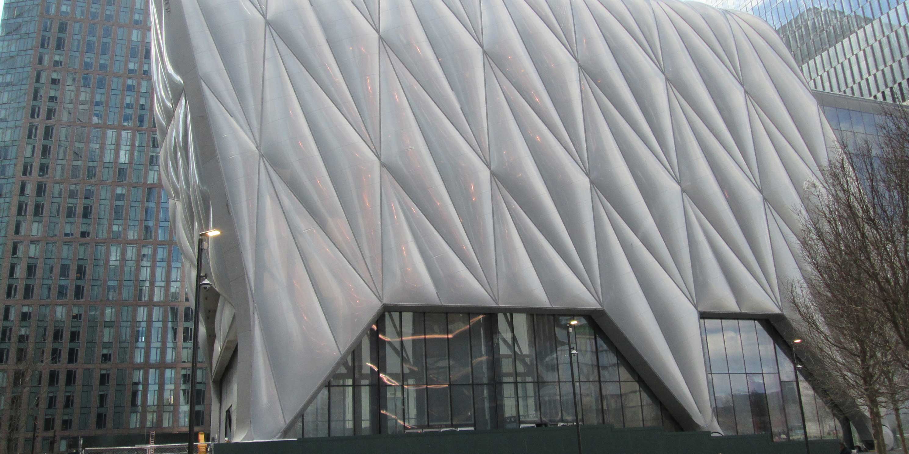 exterior of The Shed at Hudson Yards