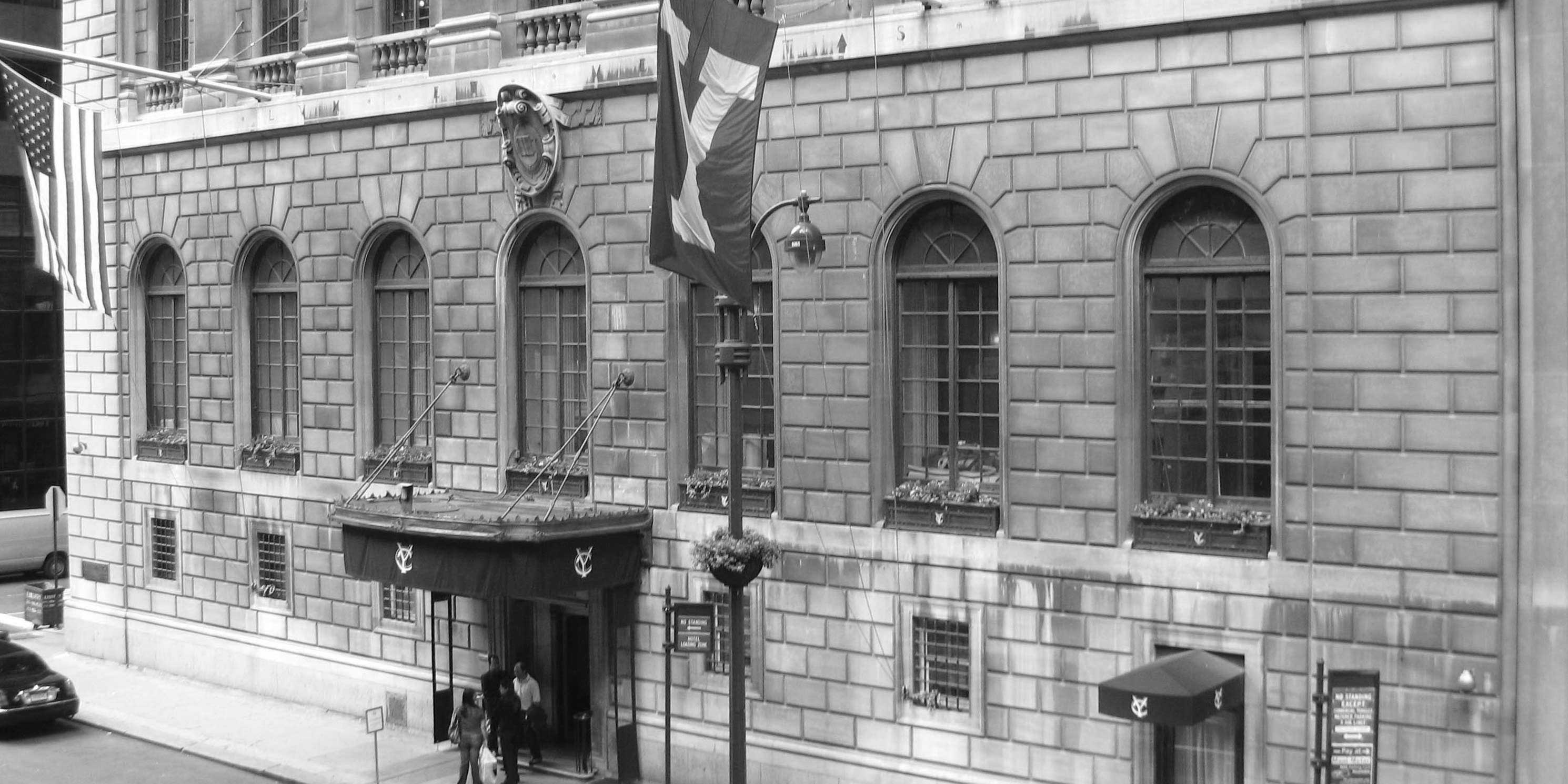 entrance of the Yale Club in New York City