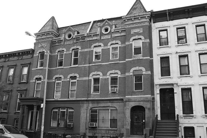row houses in the Bedford Stuyvesant neighborhood of Brooklyn