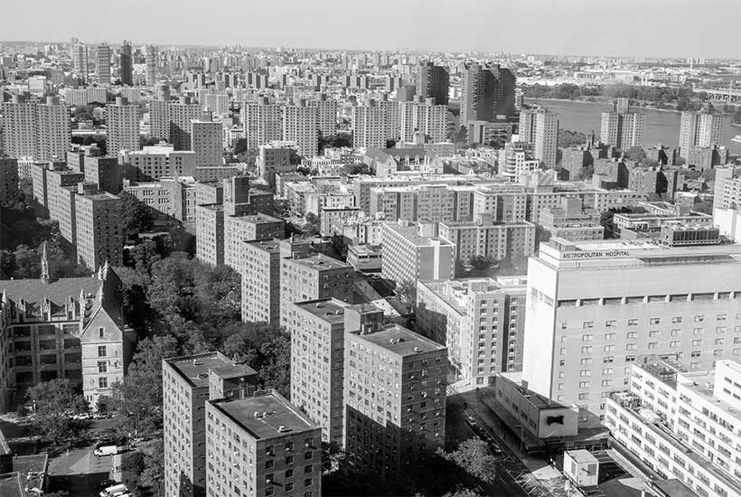 skyline in East Harlem