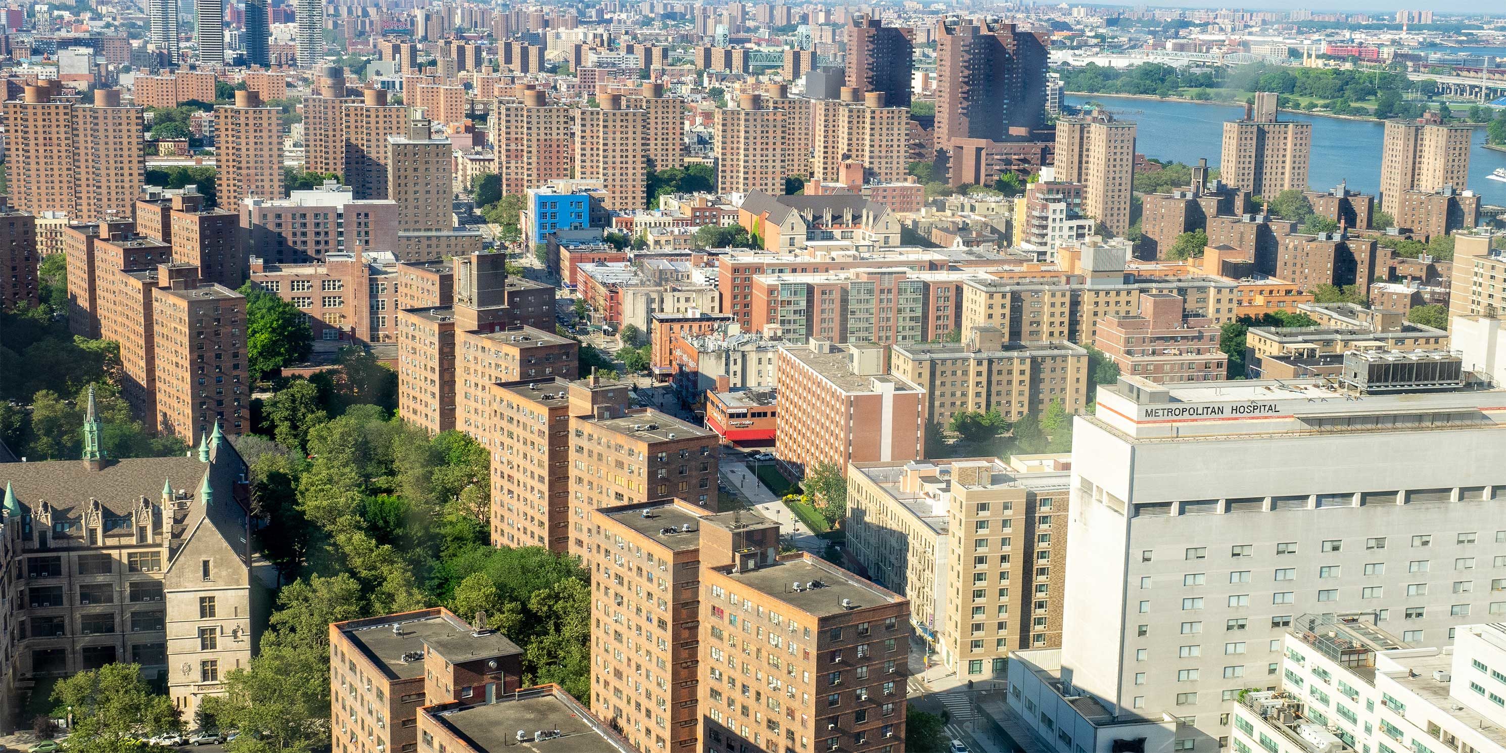 skyline in East Harlem