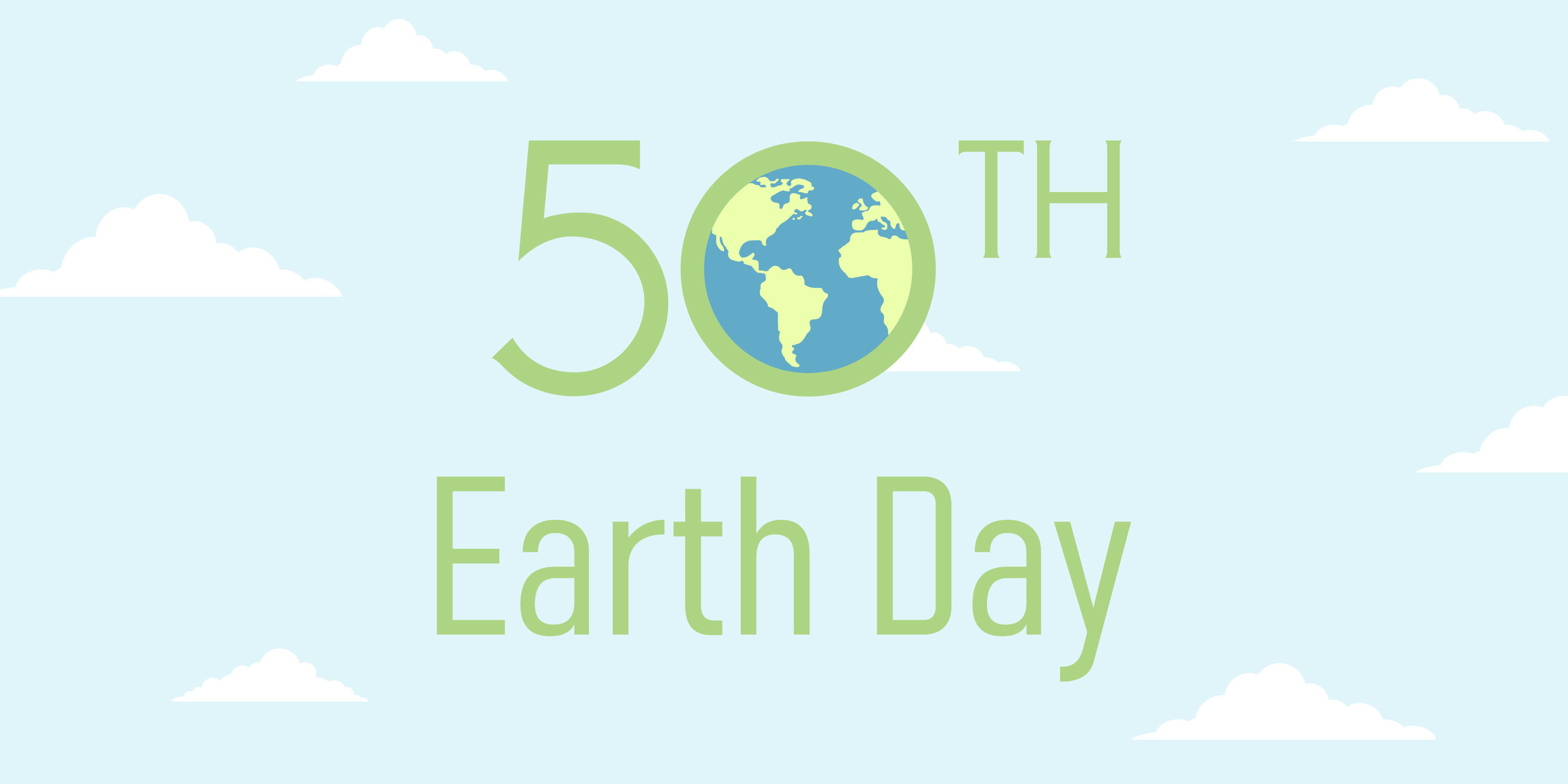 graphic advertisement for the 50th Anniversary of Earth Day